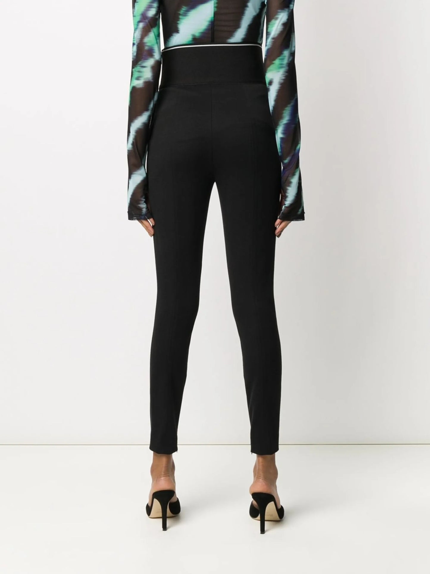 logo-waistband slim-fit trousers
