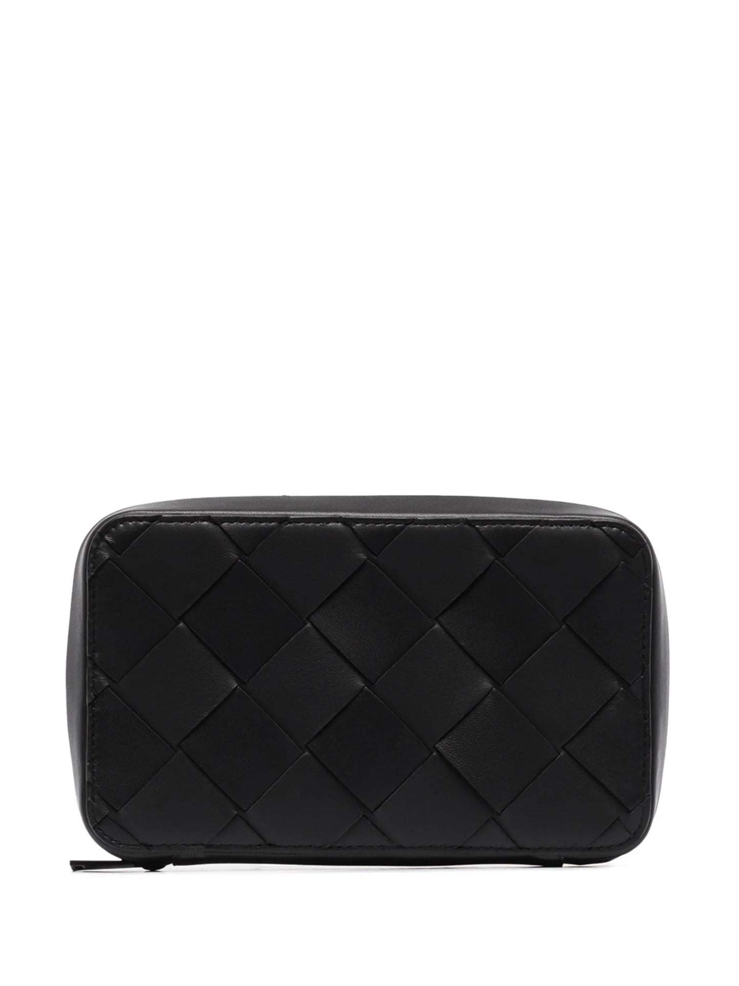 Intrecciato zip-around wallet
