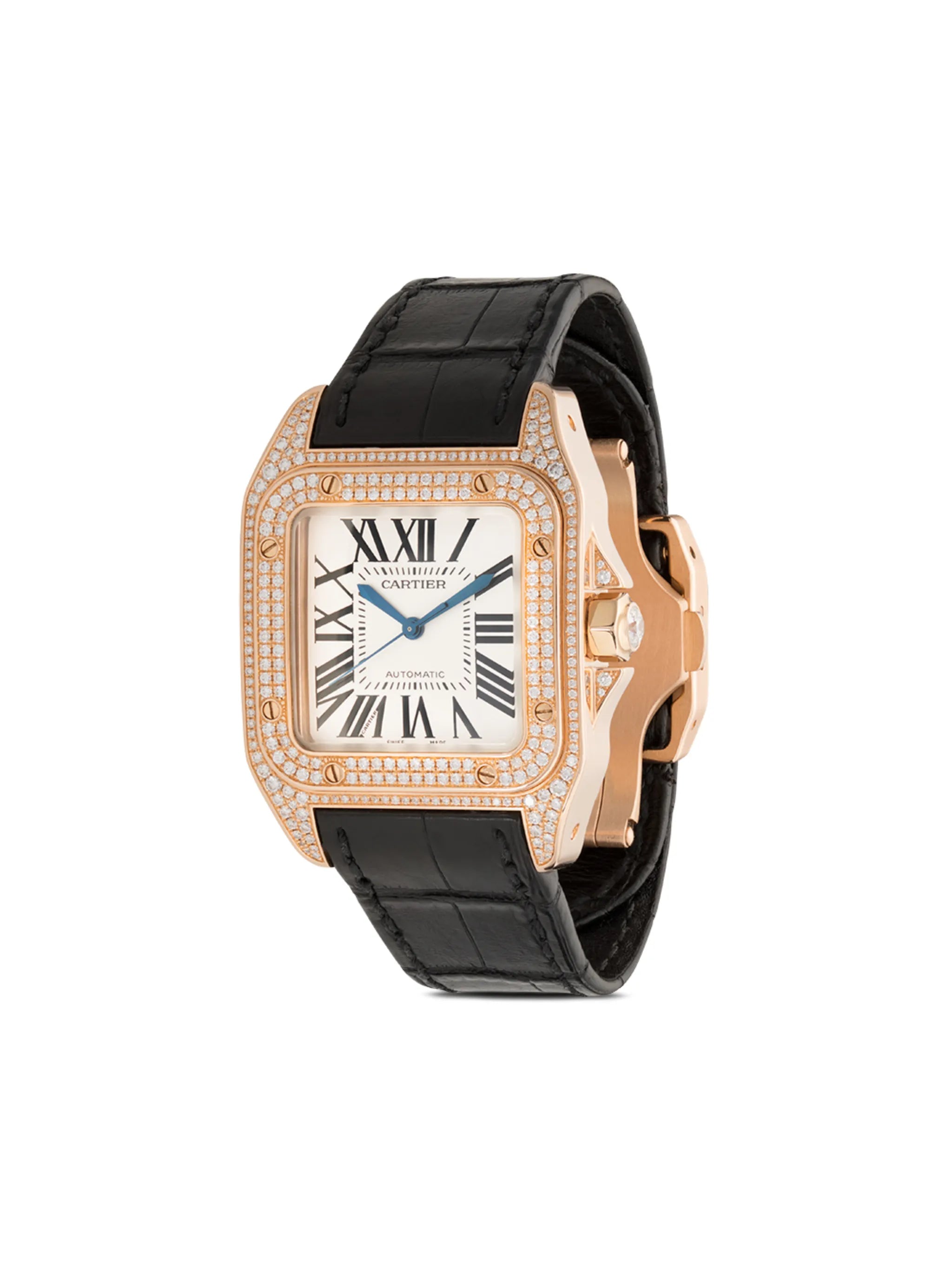 customised Cartier Santos 100 33mm
