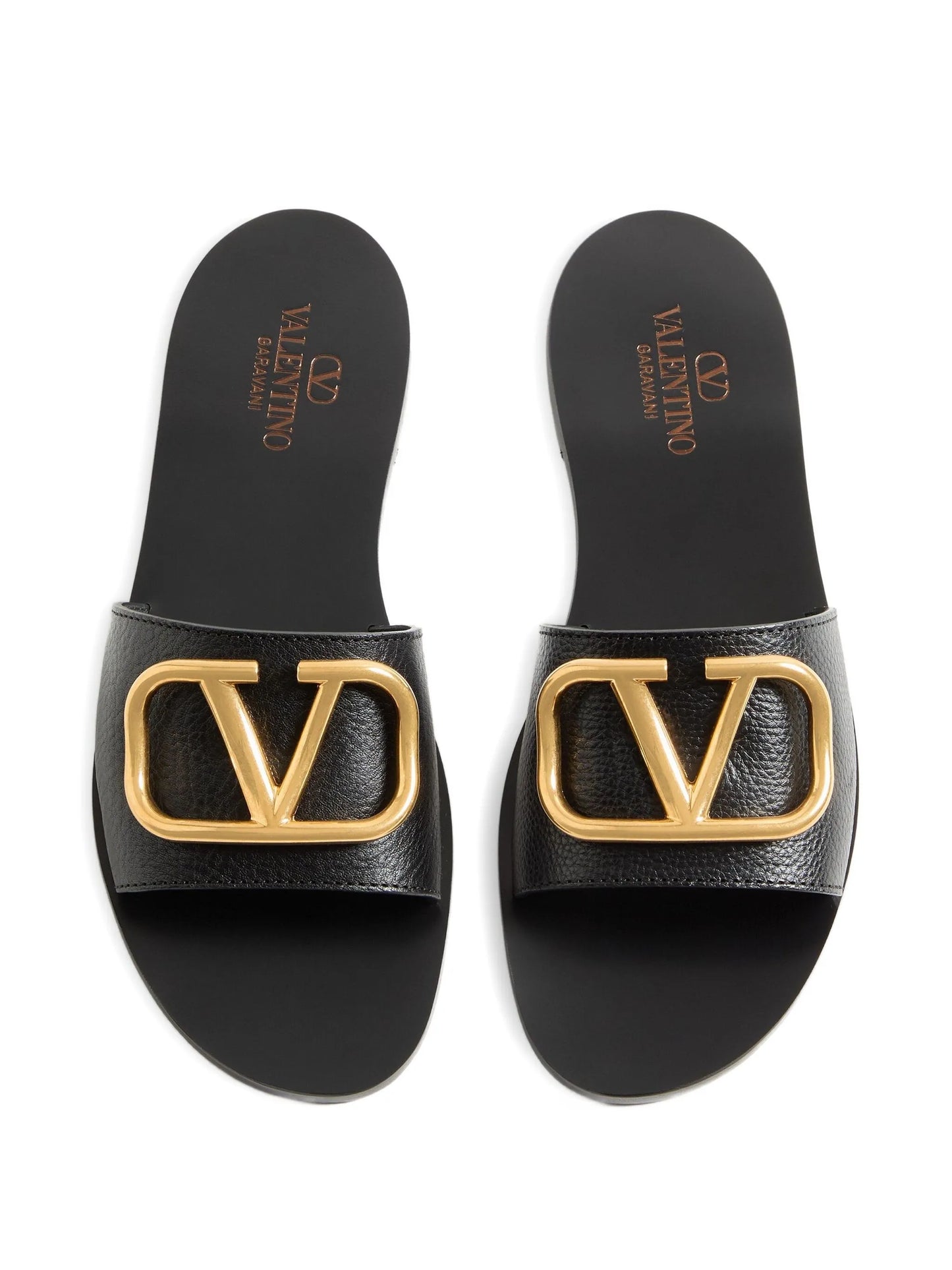 VLogo Signature leather sandals