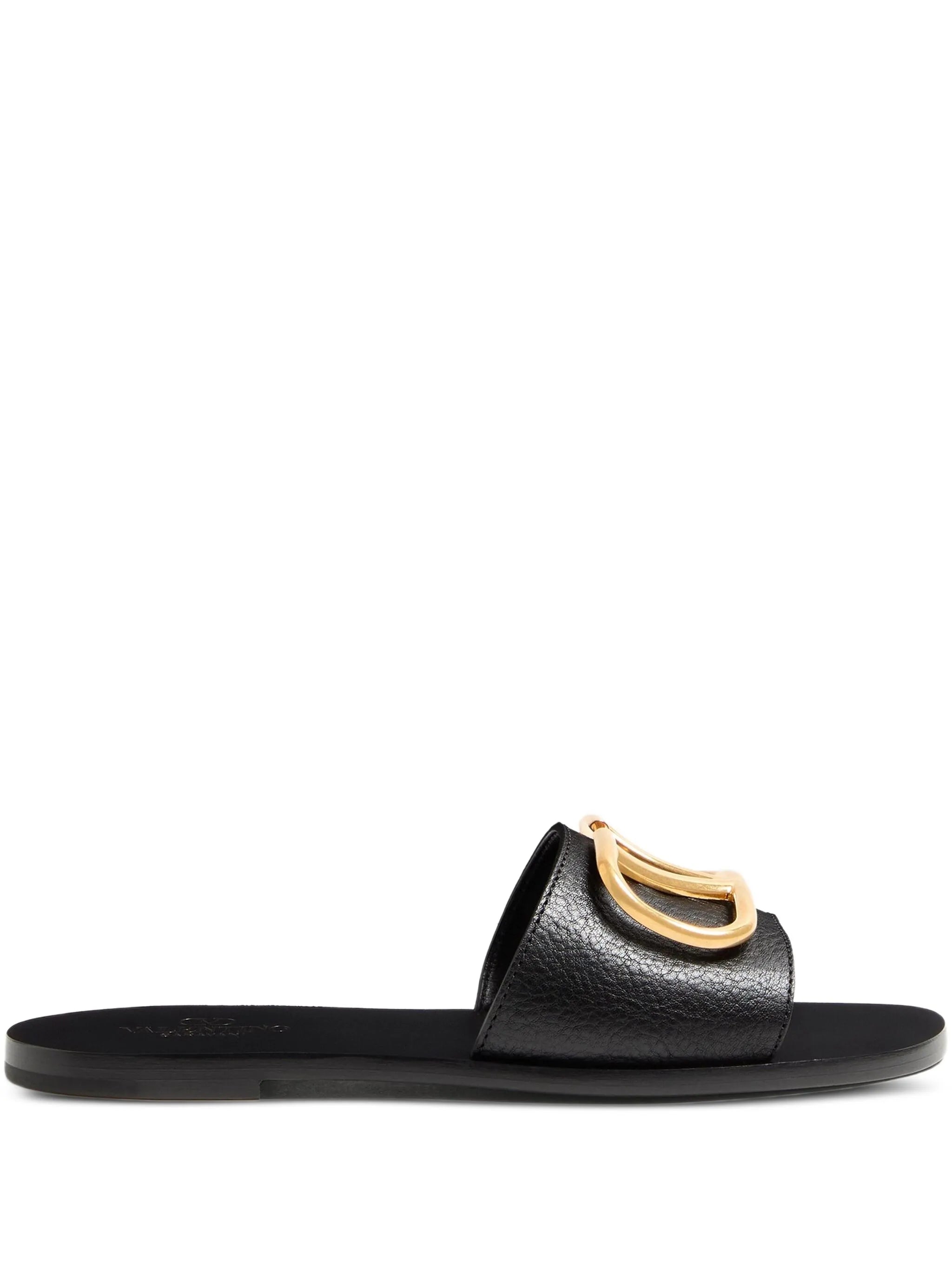 VLogo Signature leather sandals
