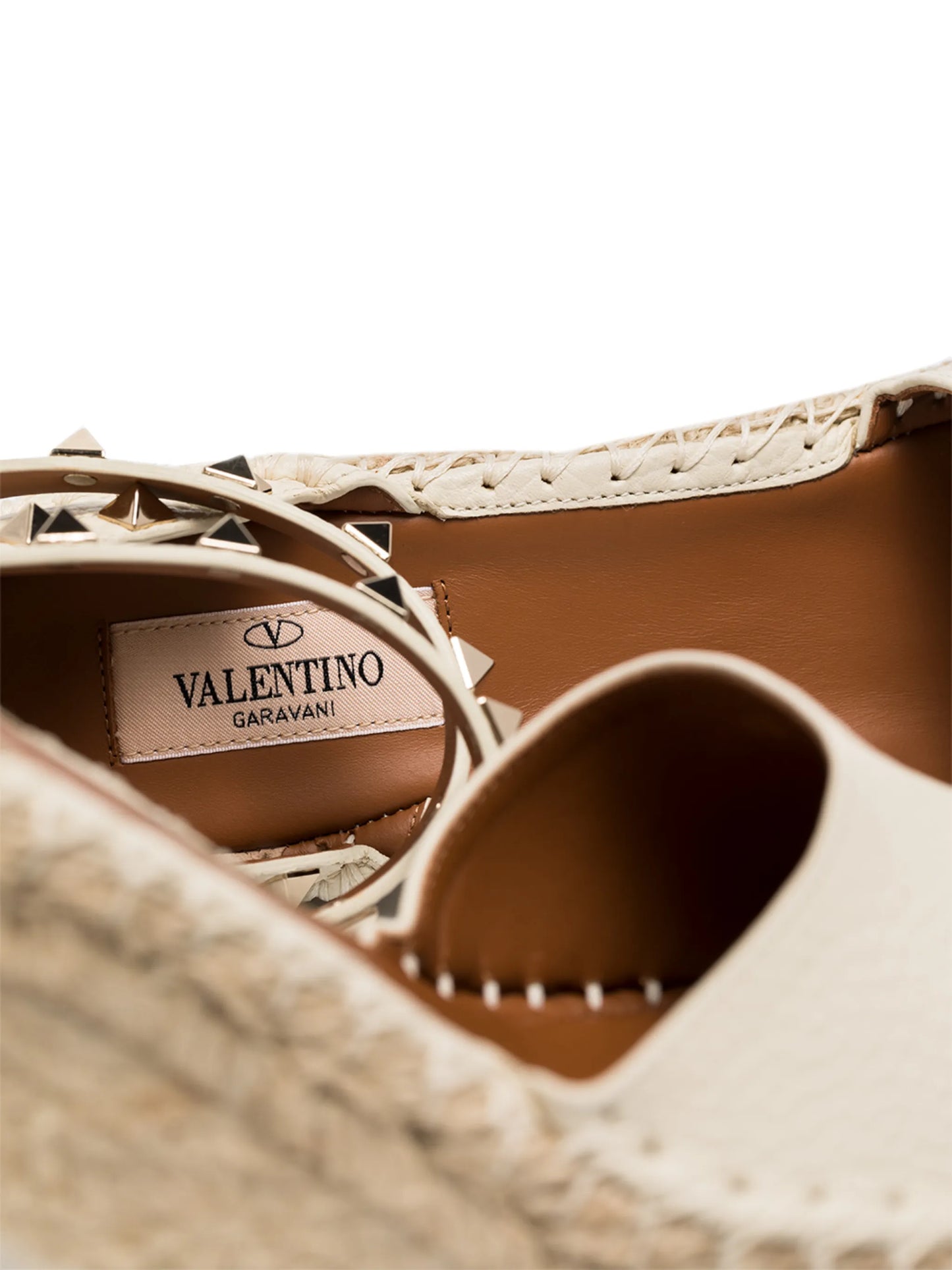 Rockstud 85mm wedge espadrilles