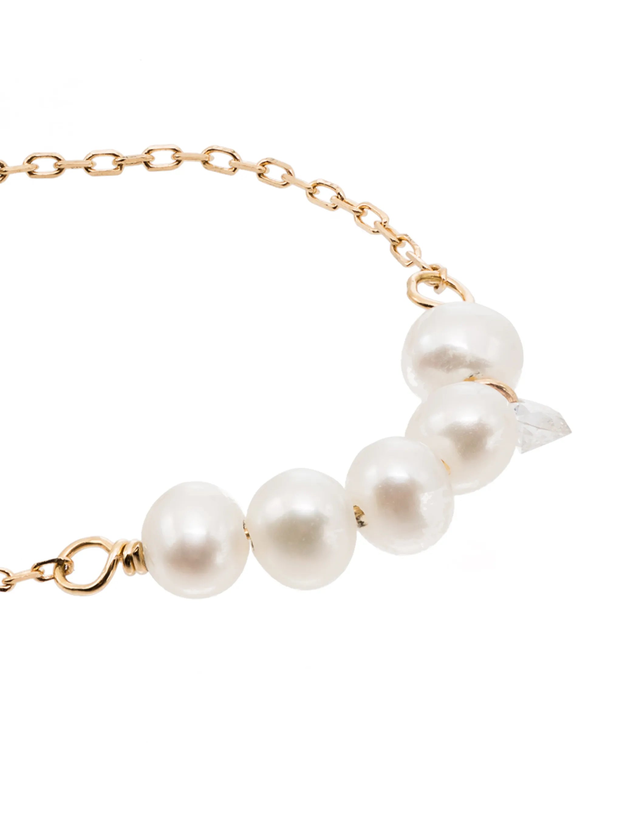 18kt yellow gold pearl ring