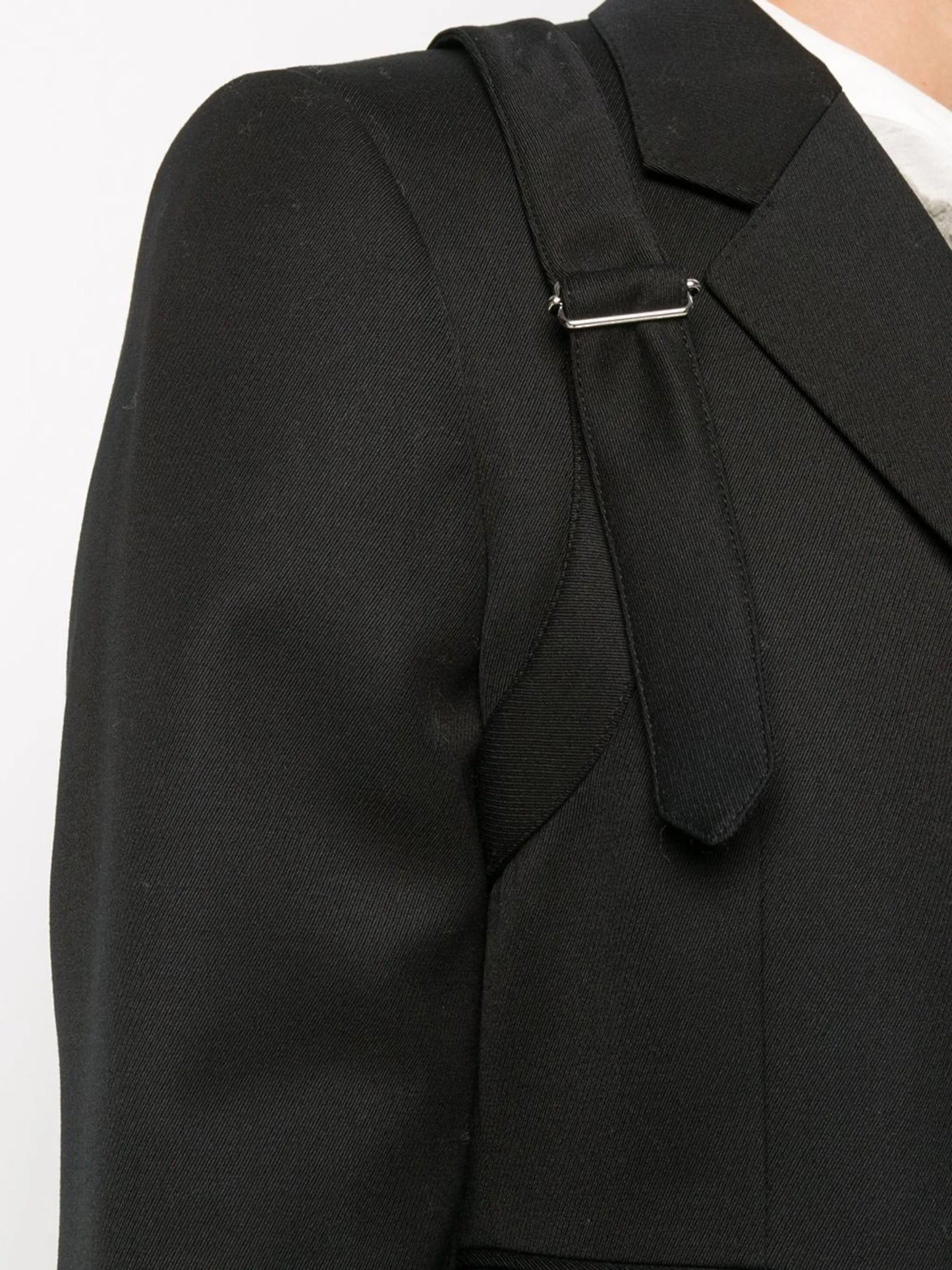 single-breasted cavalry twill coat