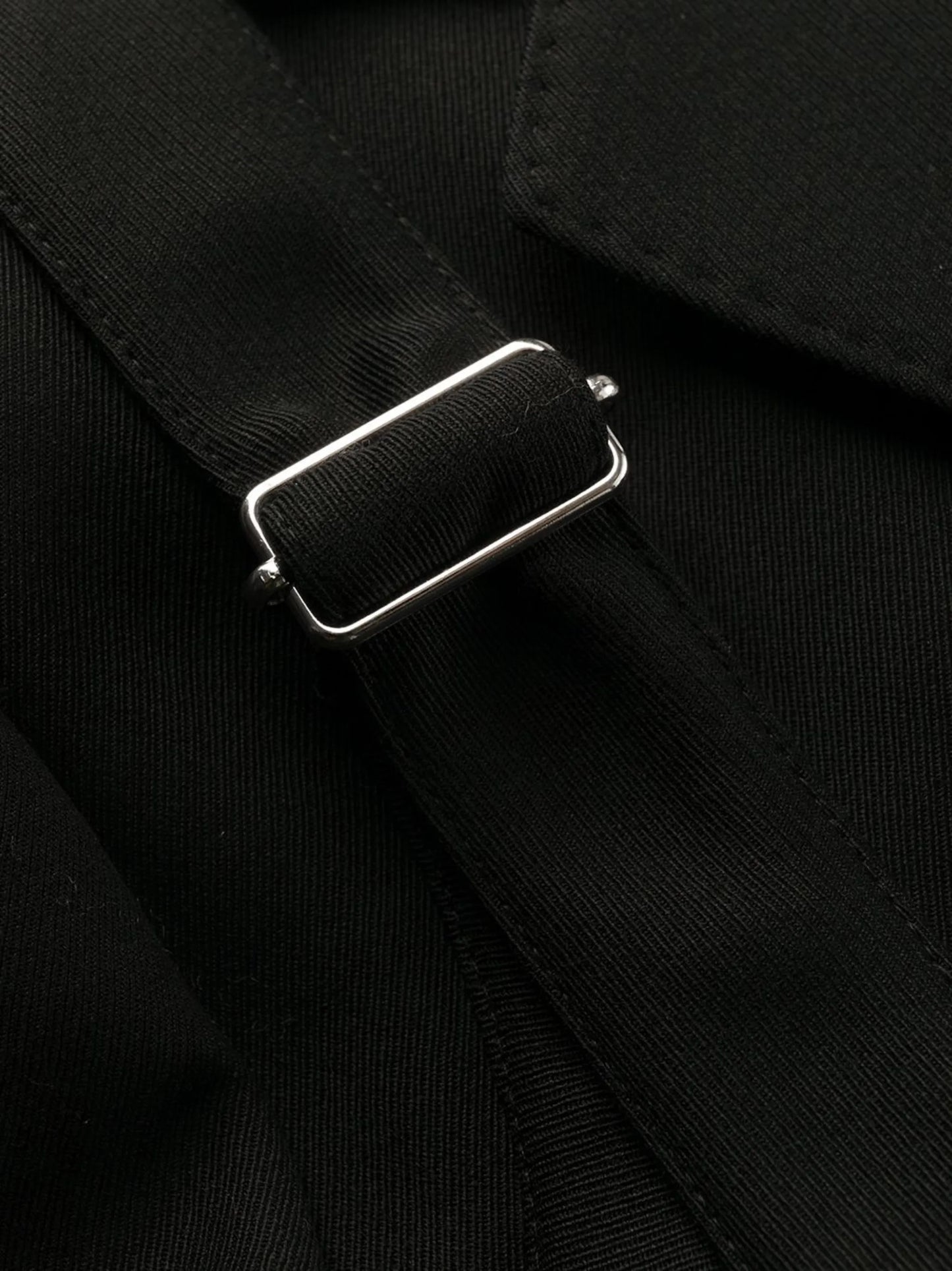 single-breasted cavalry twill coat