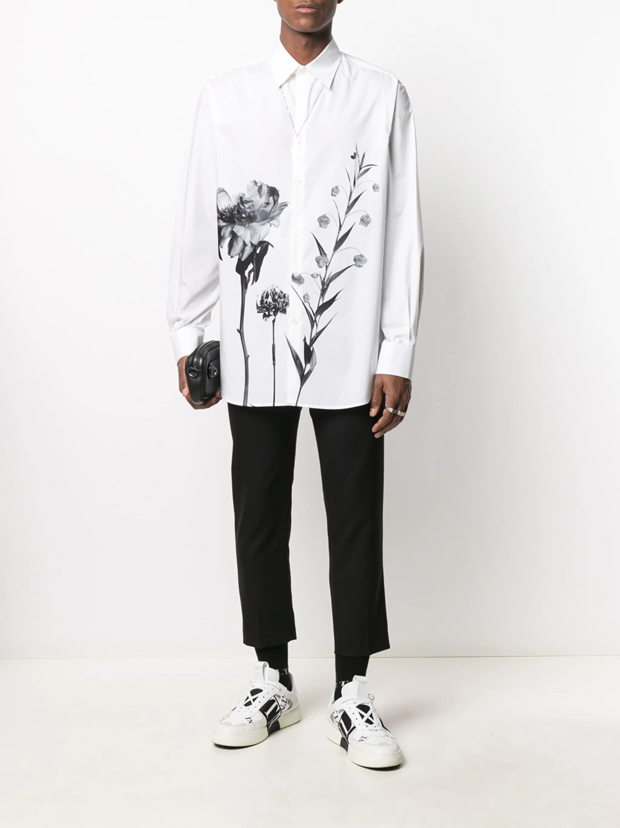 floral motif shirt
