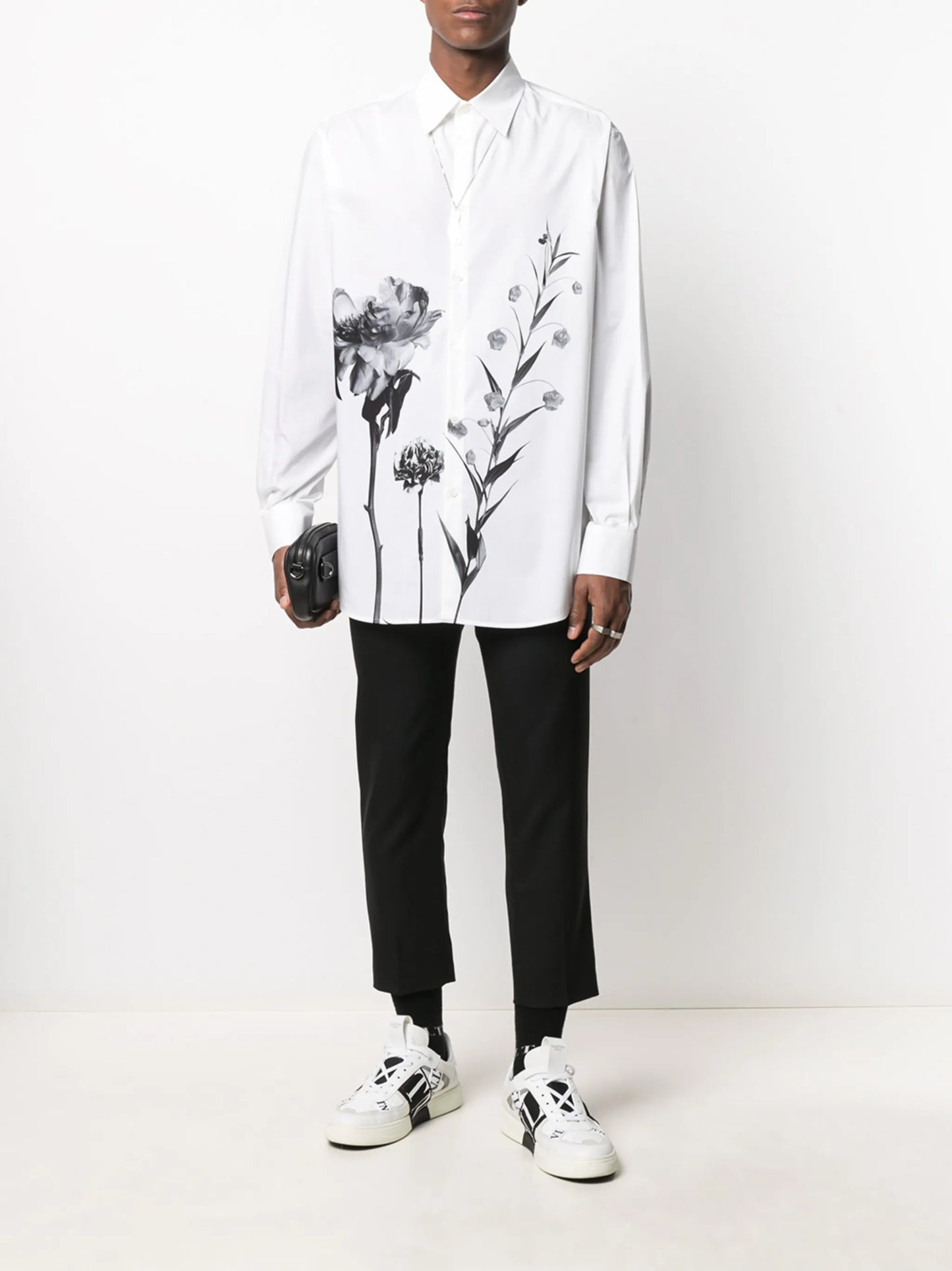 floral motif shirt