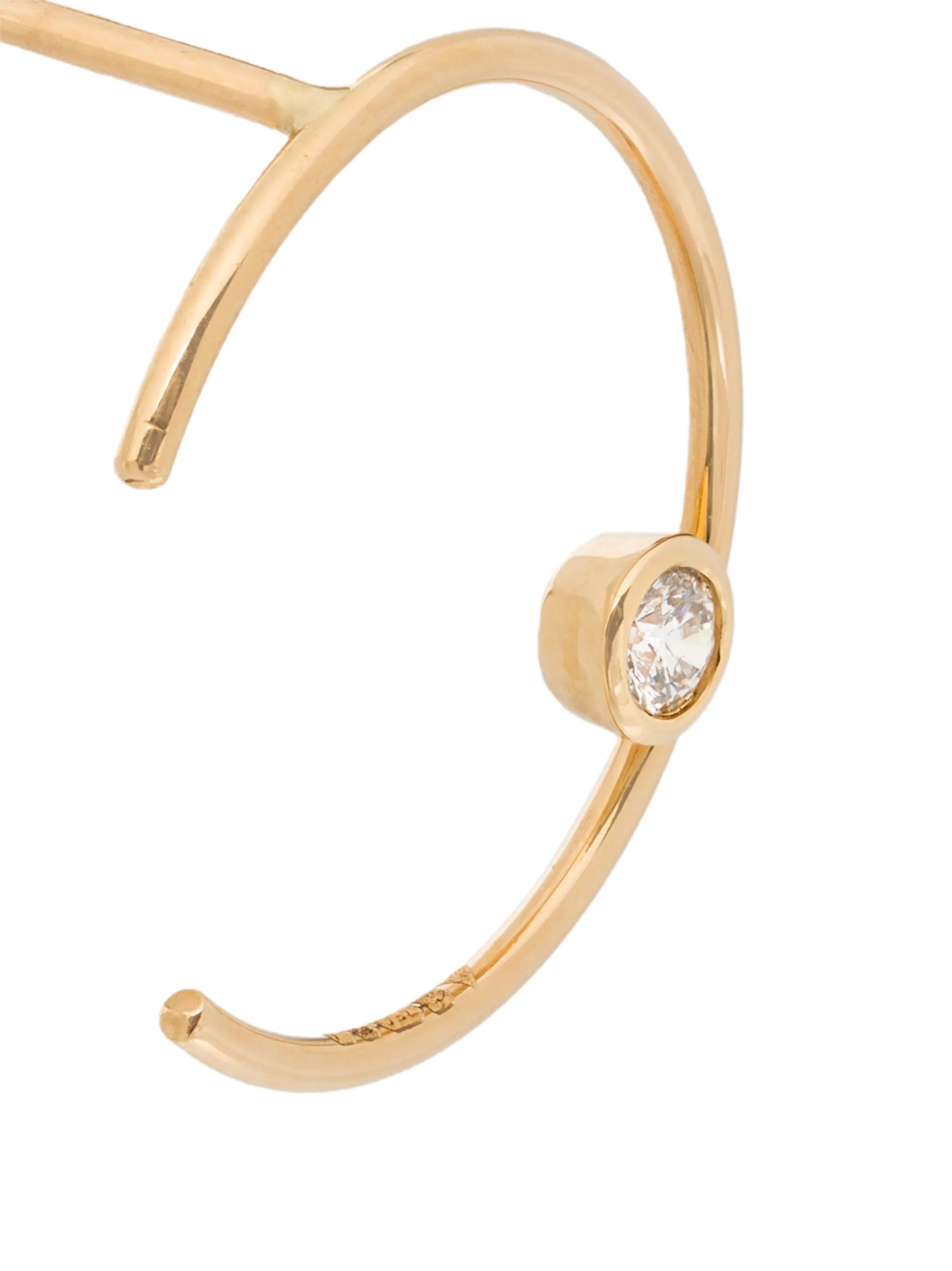 18kt yellow gold hoop earrings