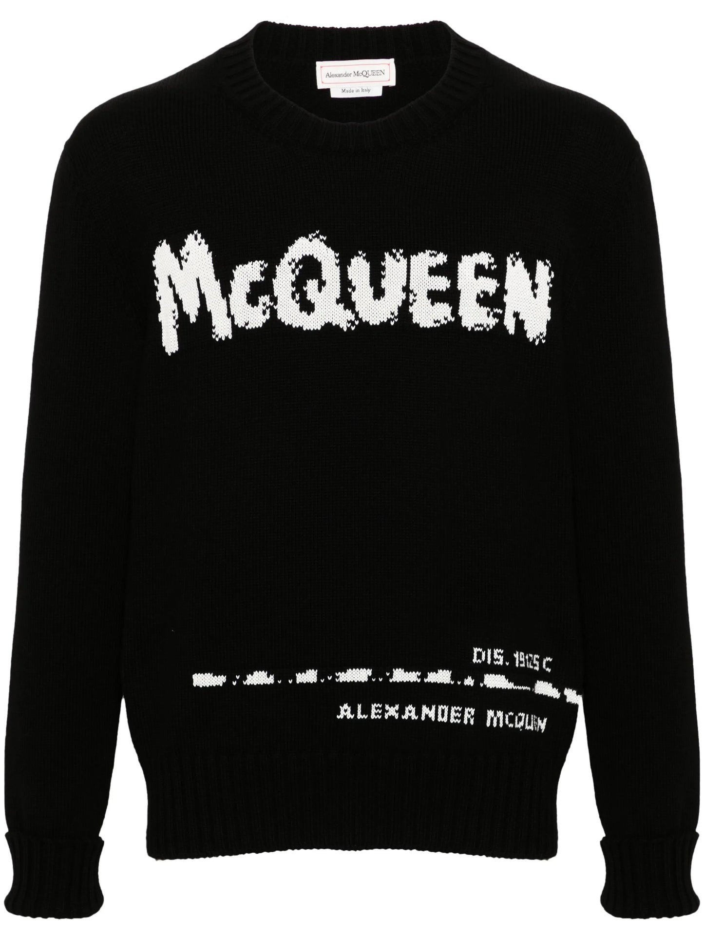 intarsia-knit logo sweater