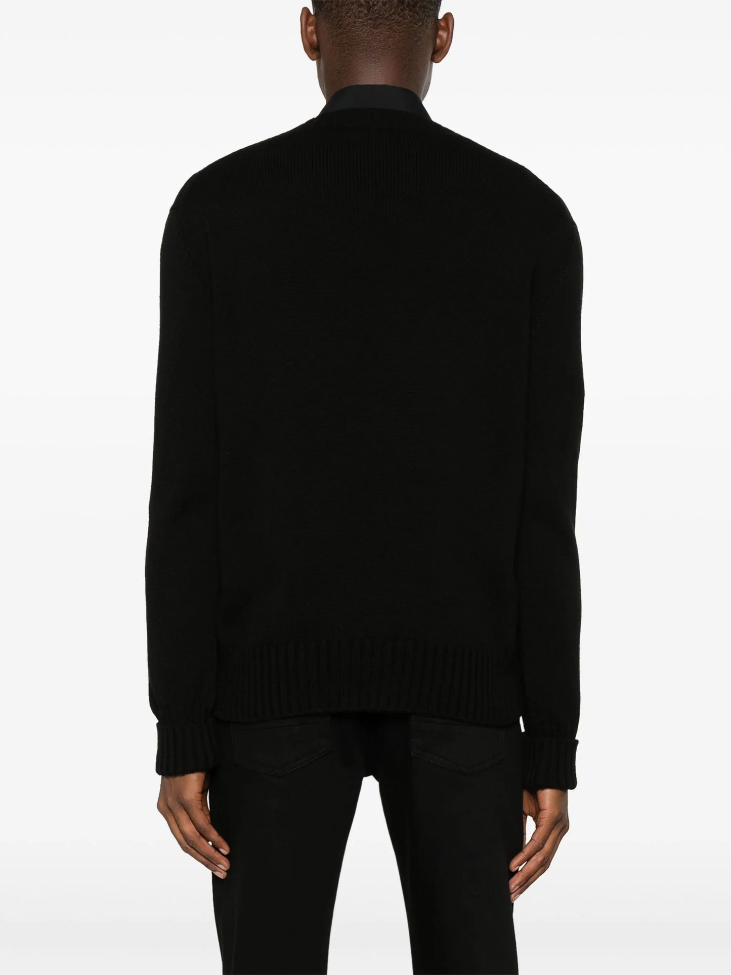 intarsia-knit logo sweater