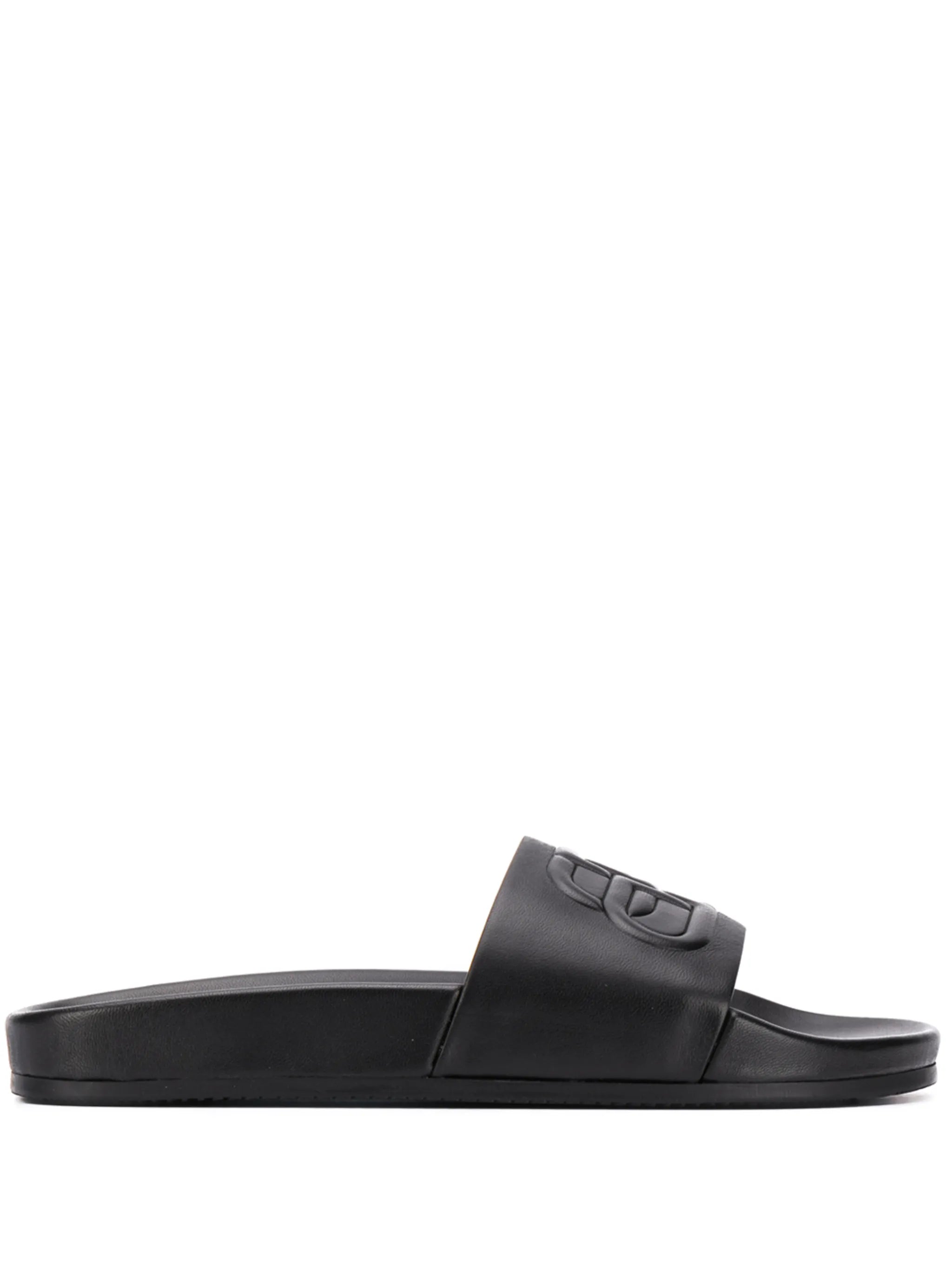 BB embossed logo slides
