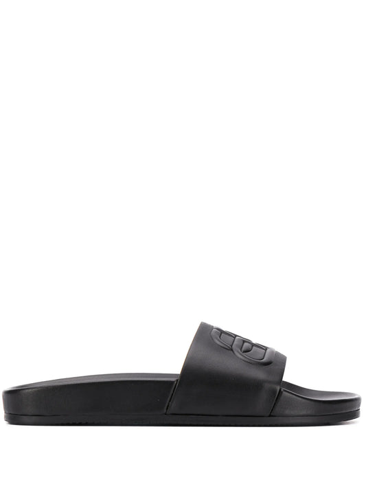 BB embossed logo slides