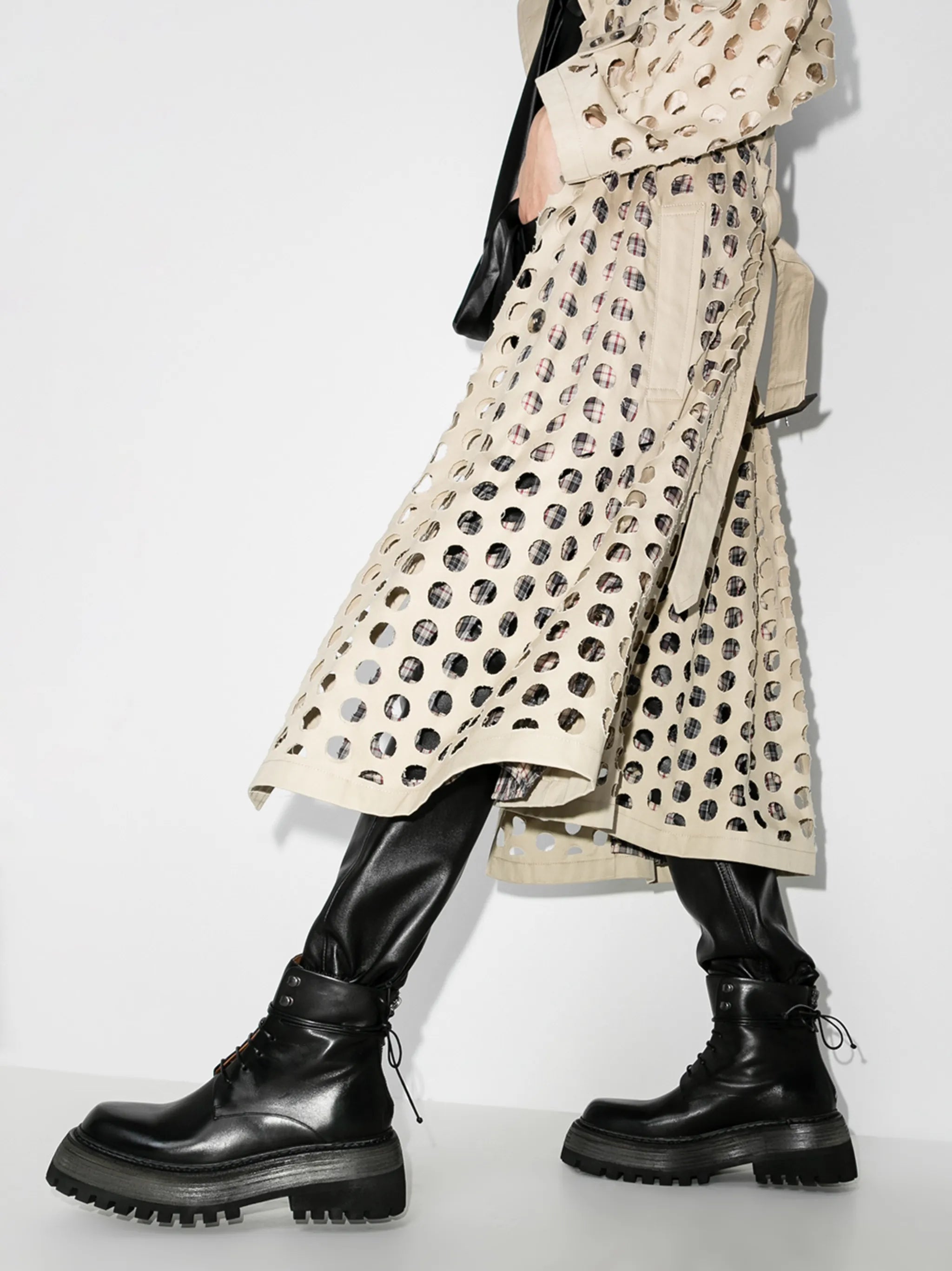 chunky combat boots