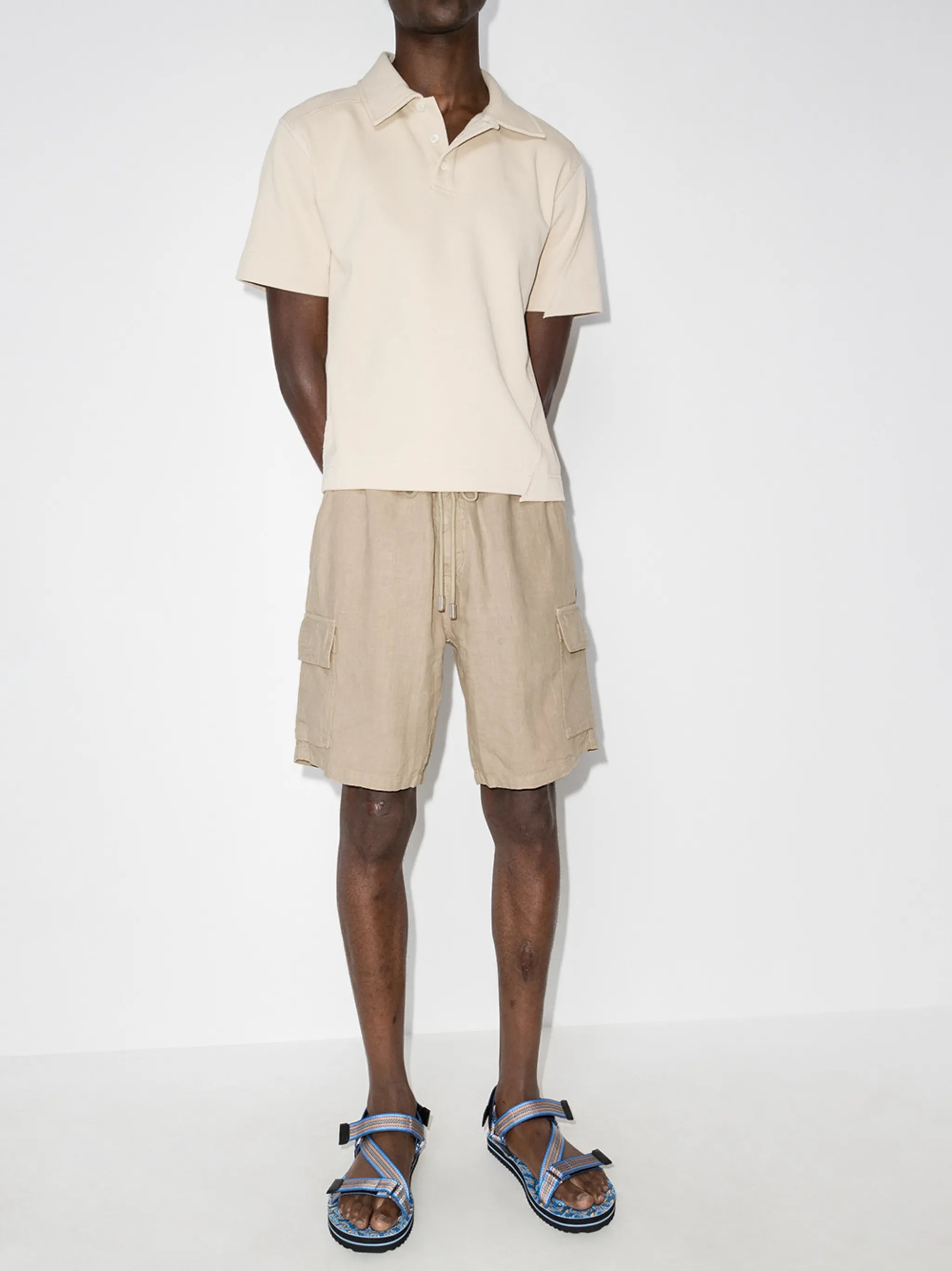 Baie linen cargo shorts