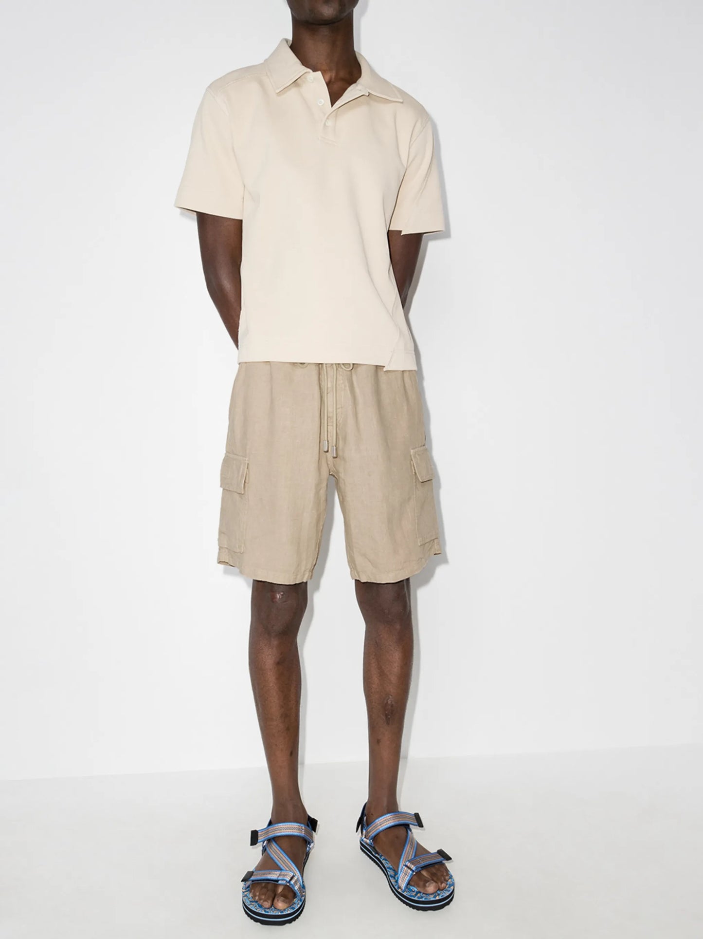Baie linen cargo shorts