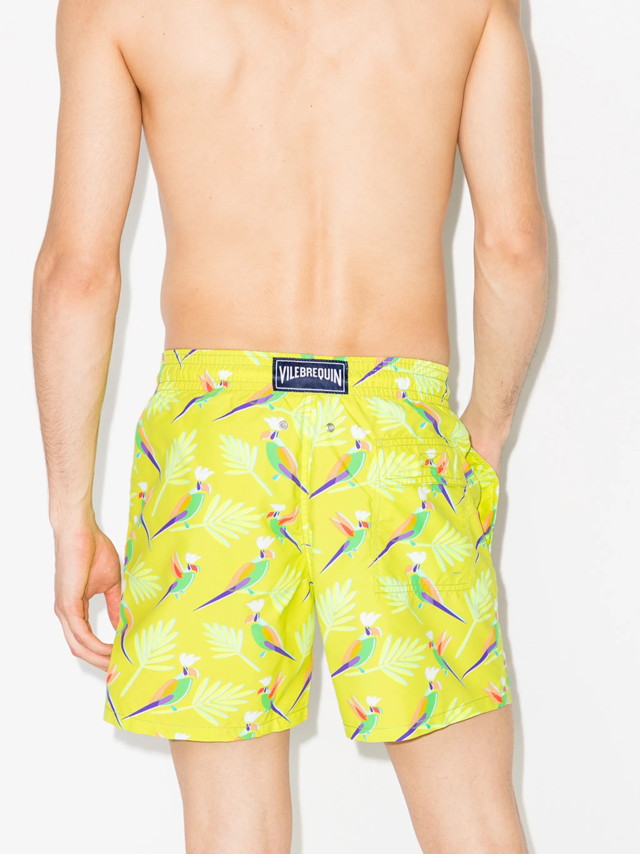 Moorea parrot-print swim shorts