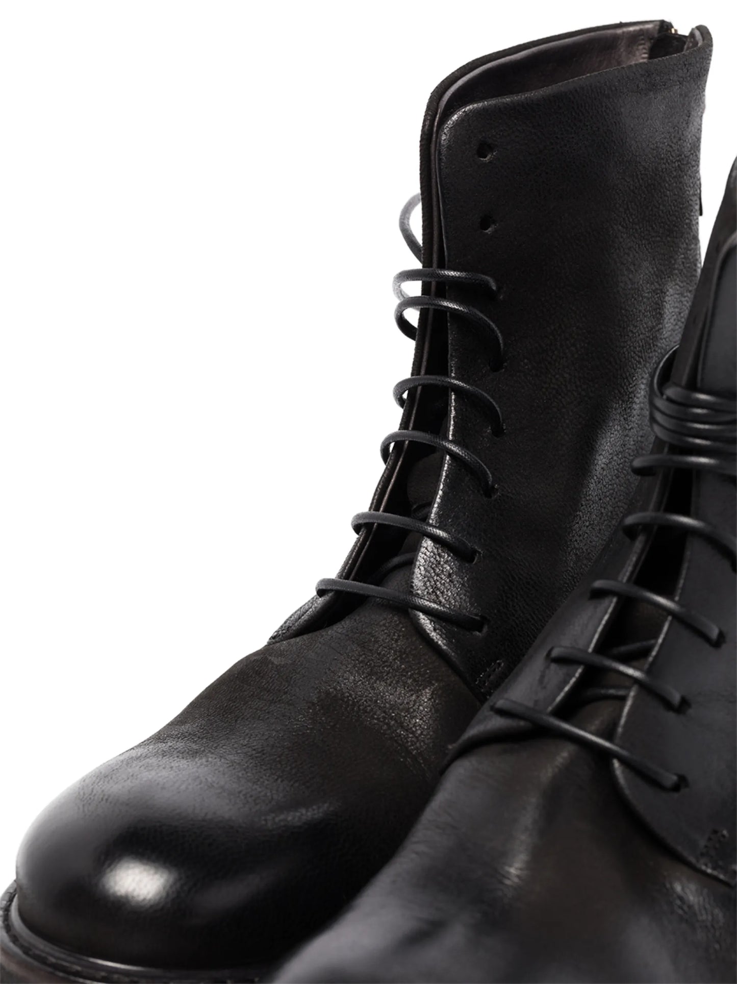 leather combat boots