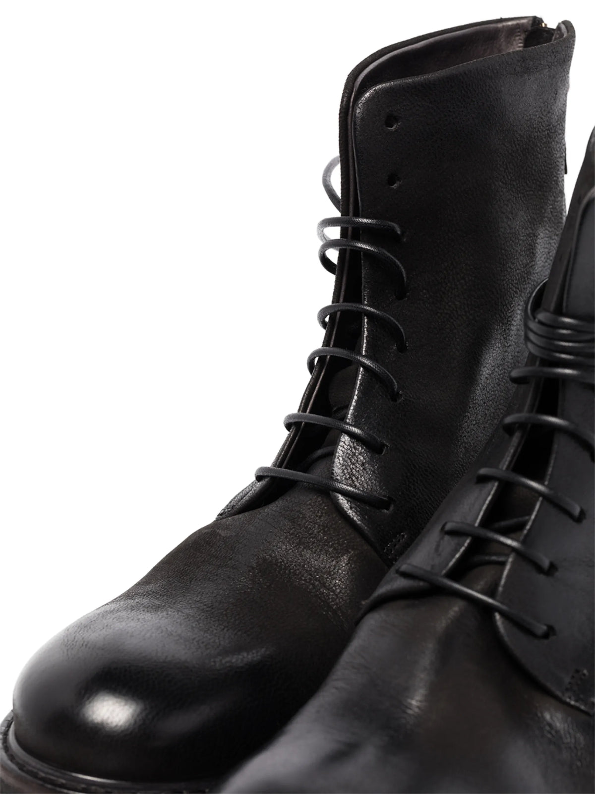 leather combat boots