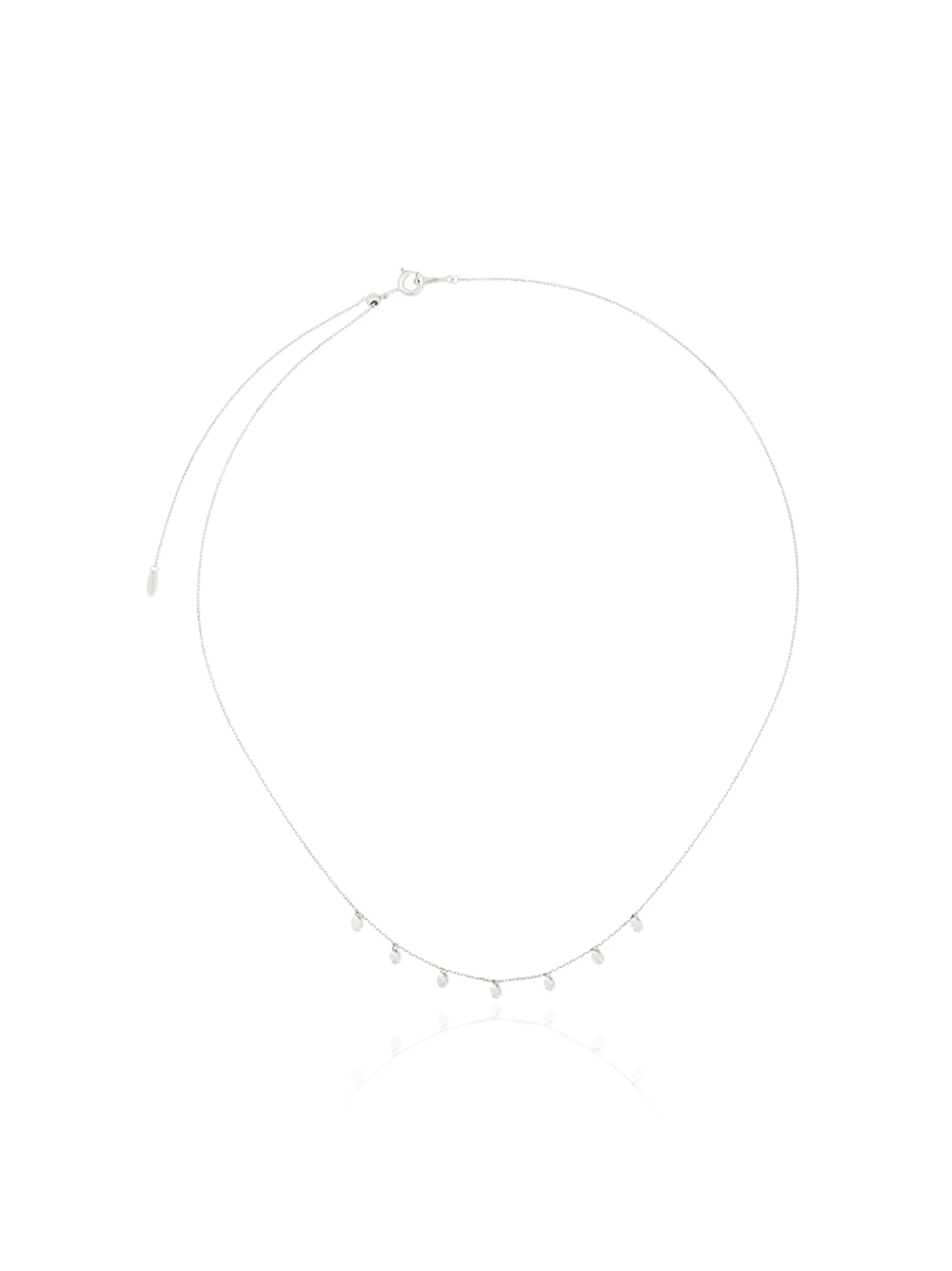 18kt white gold diamond necklace