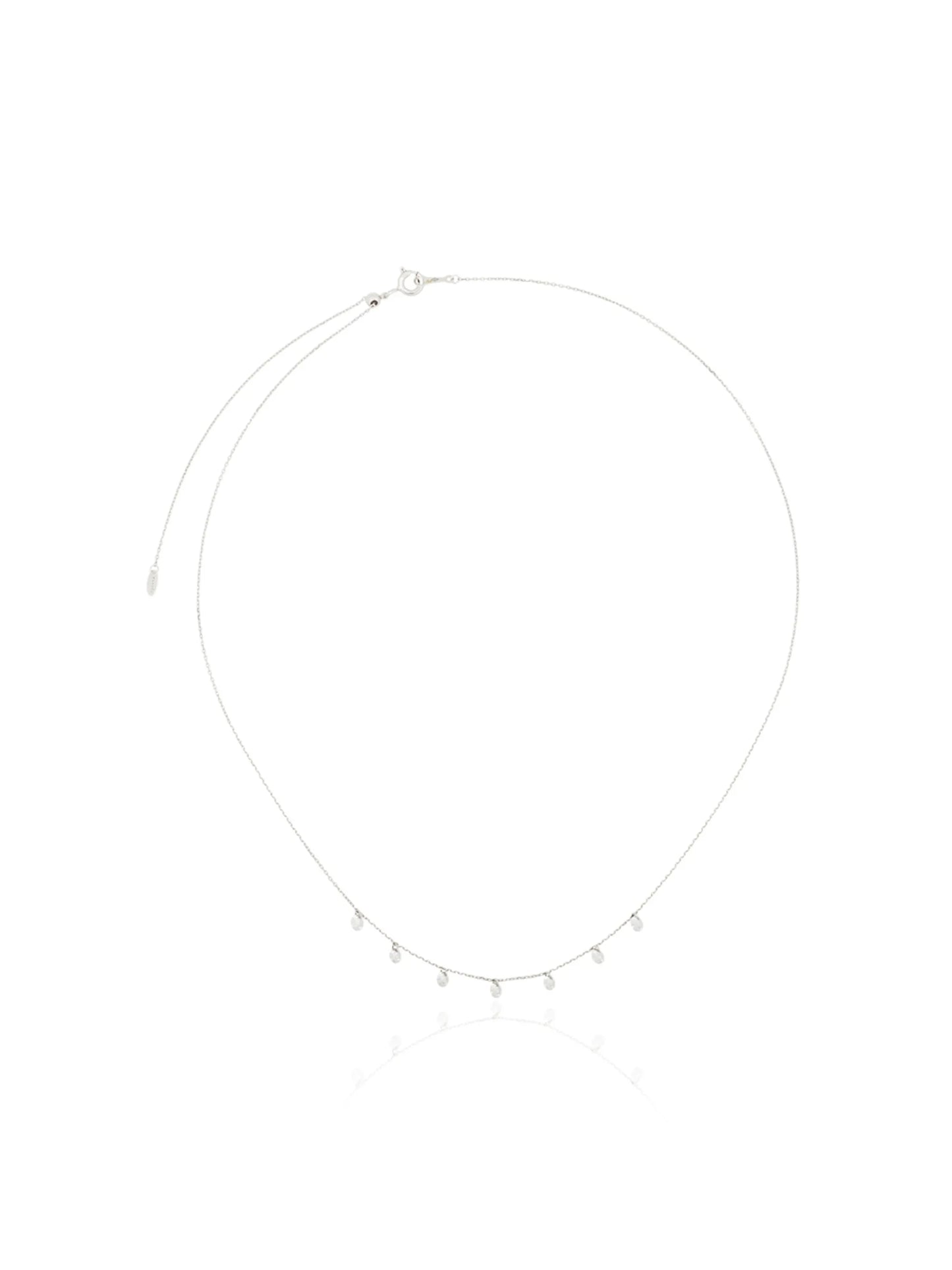 18kt white gold diamond necklace
