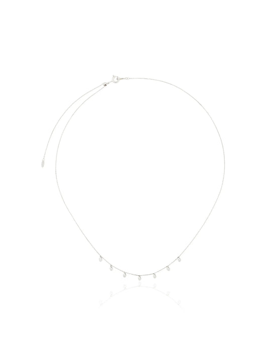18kt white gold diamond necklace