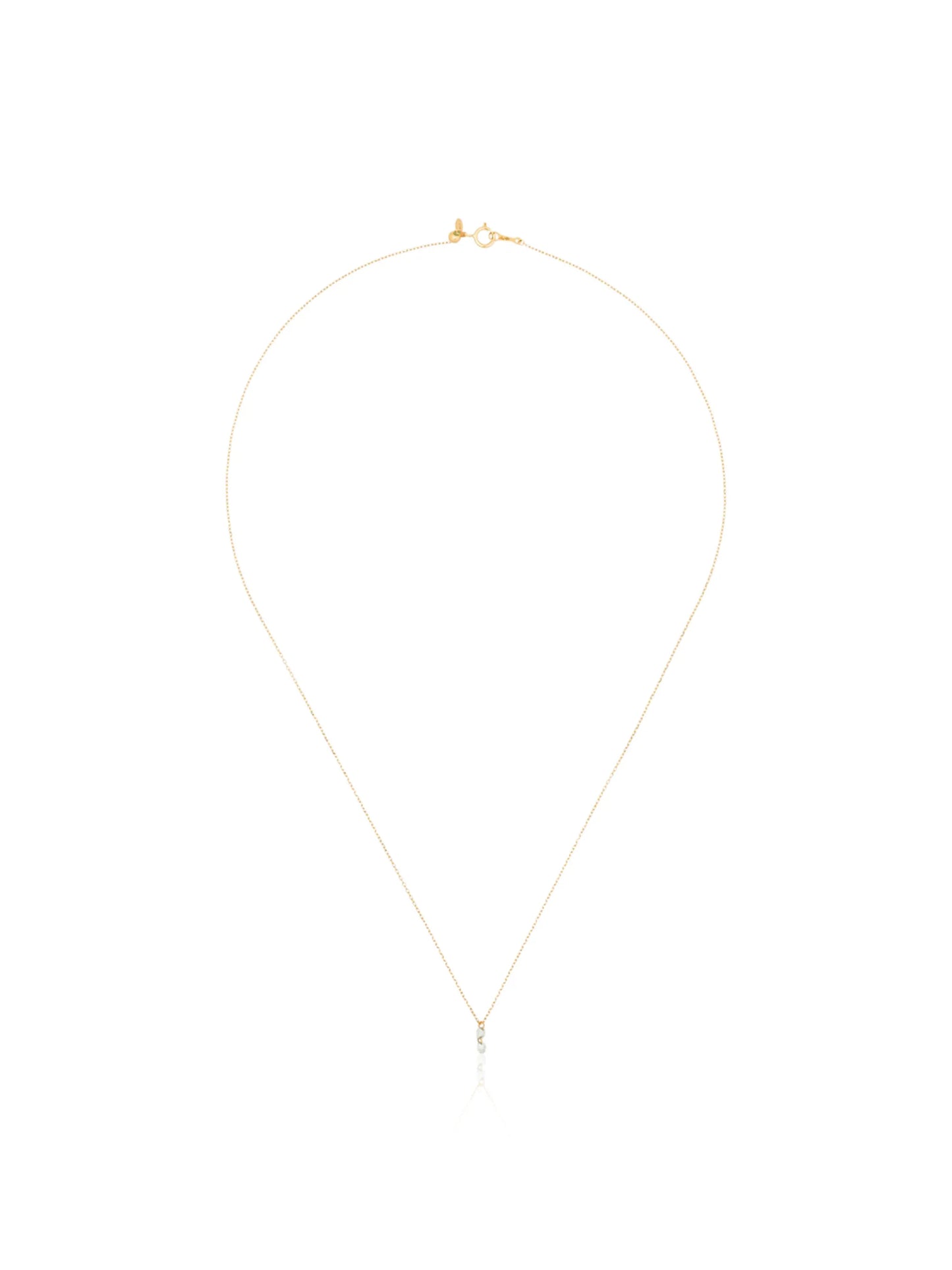 18kt yellow gold diamond drop necklace