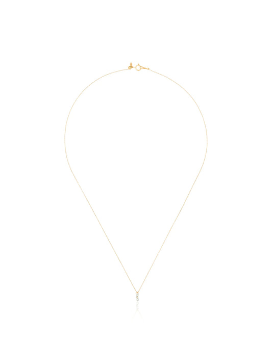 18kt yellow gold diamond drop necklace