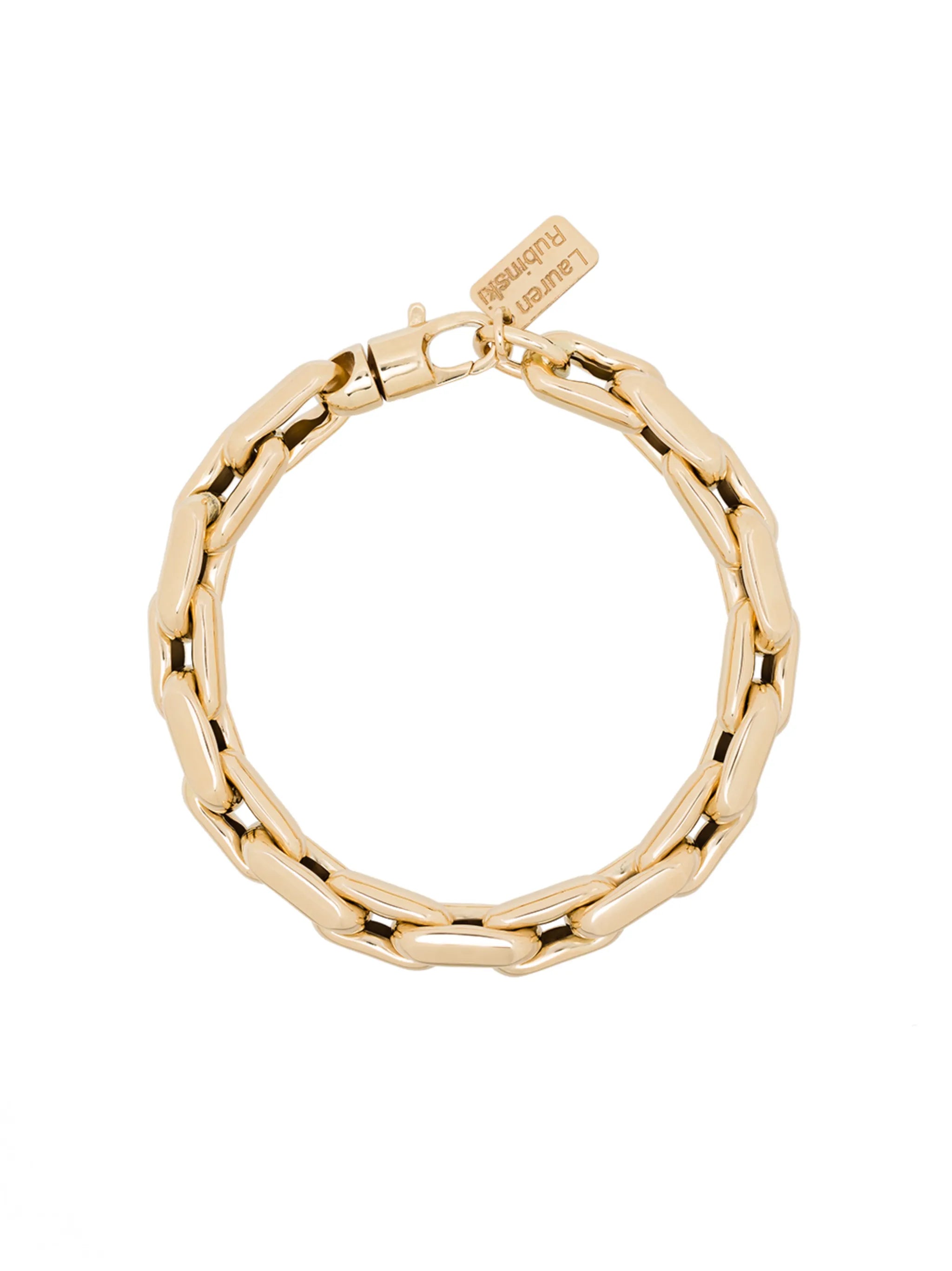 14kt yellow gold chain bracelet