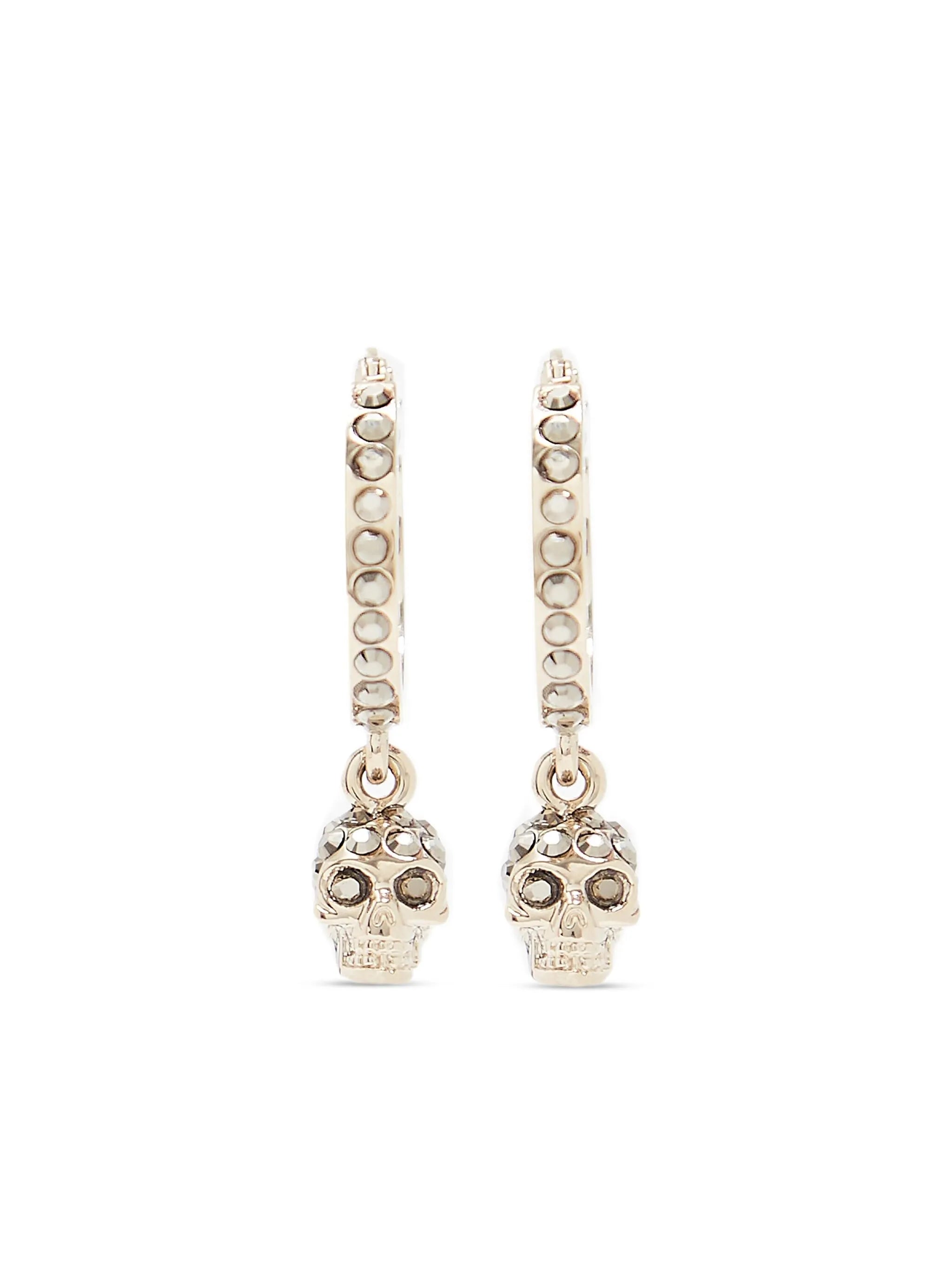 skull hoop earrings