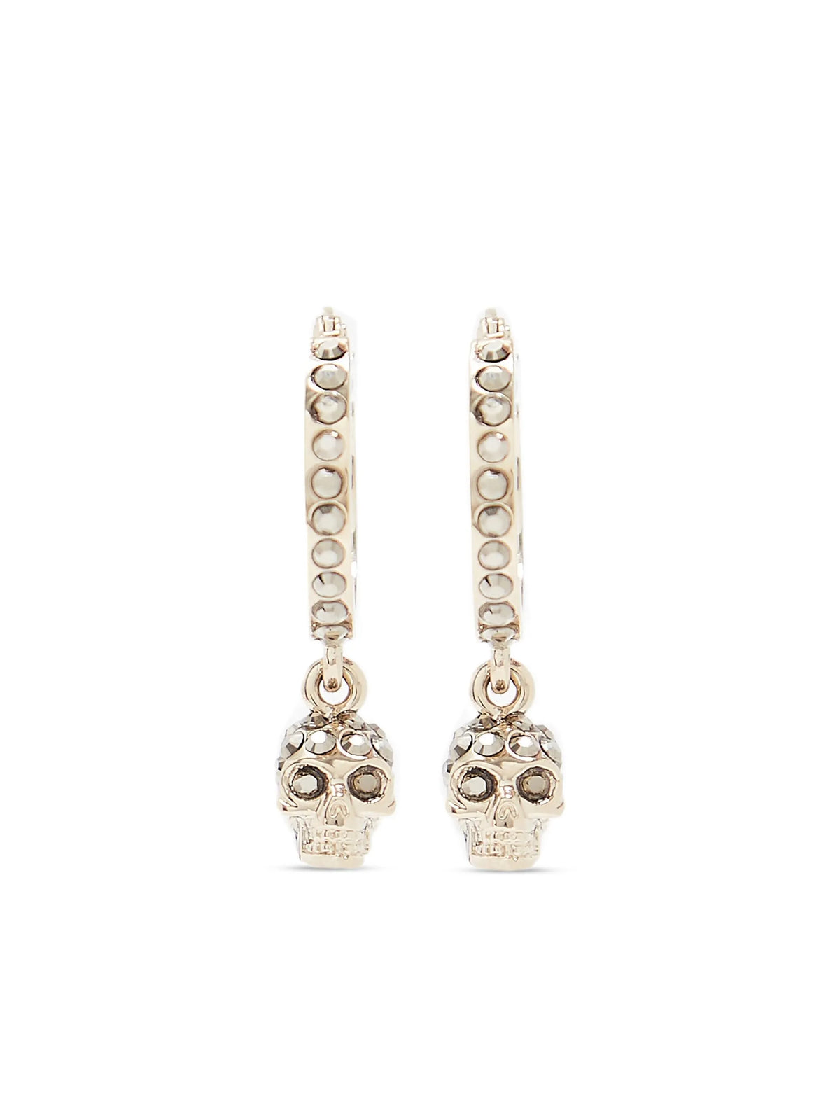 skull hoop earrings