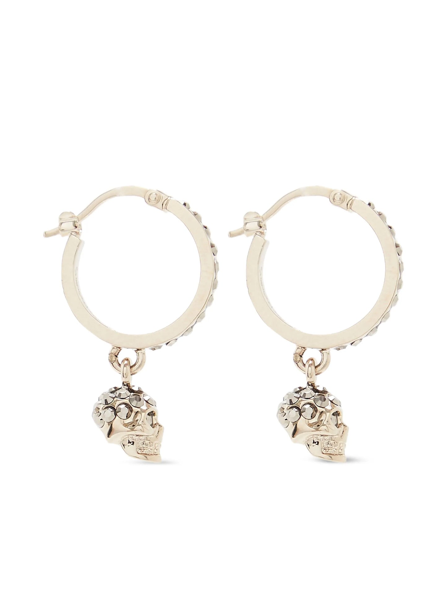 skull hoop earrings