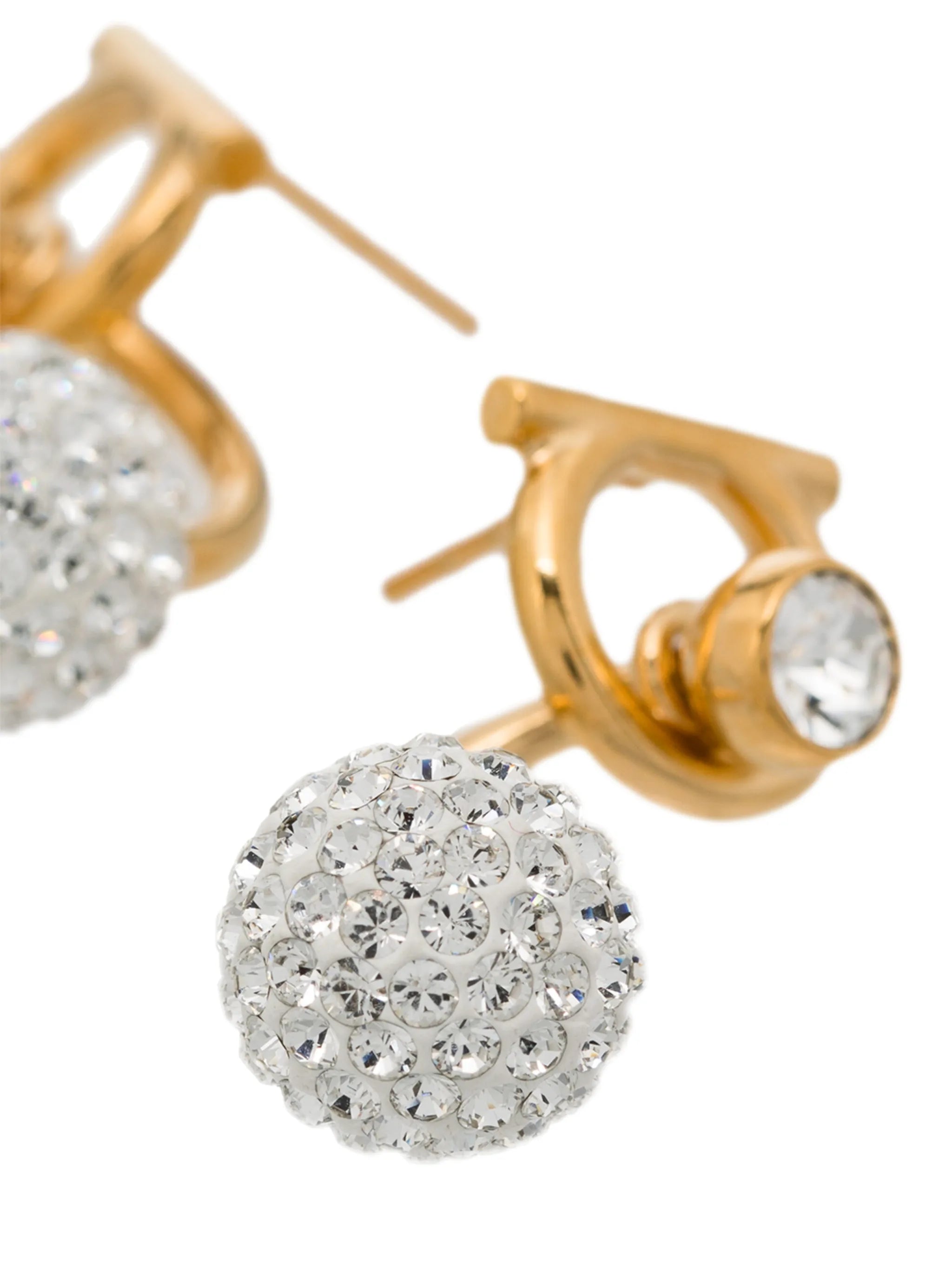 Gancini crystal-embellished earrings