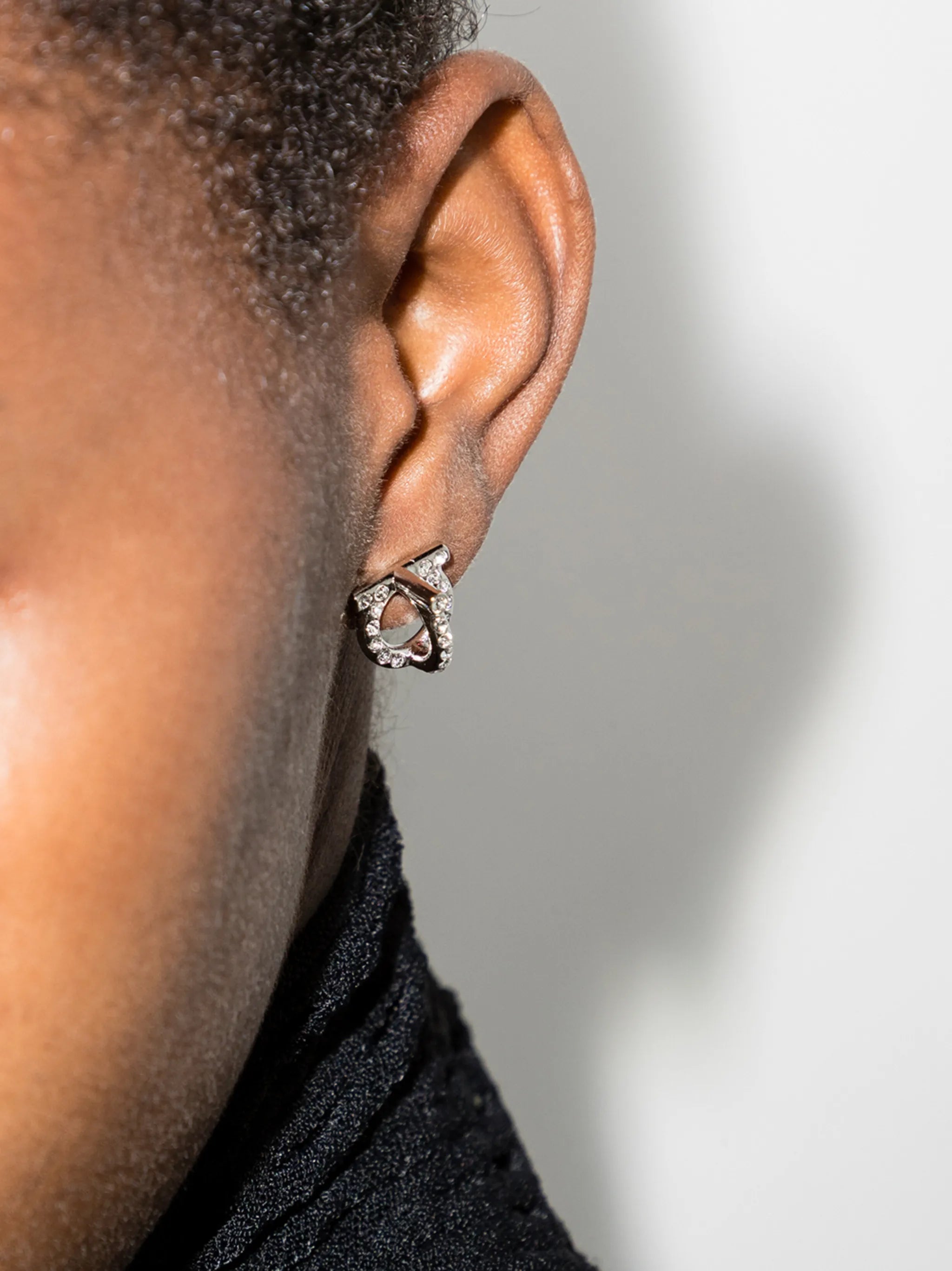 Gancini crystal-embellished earrings