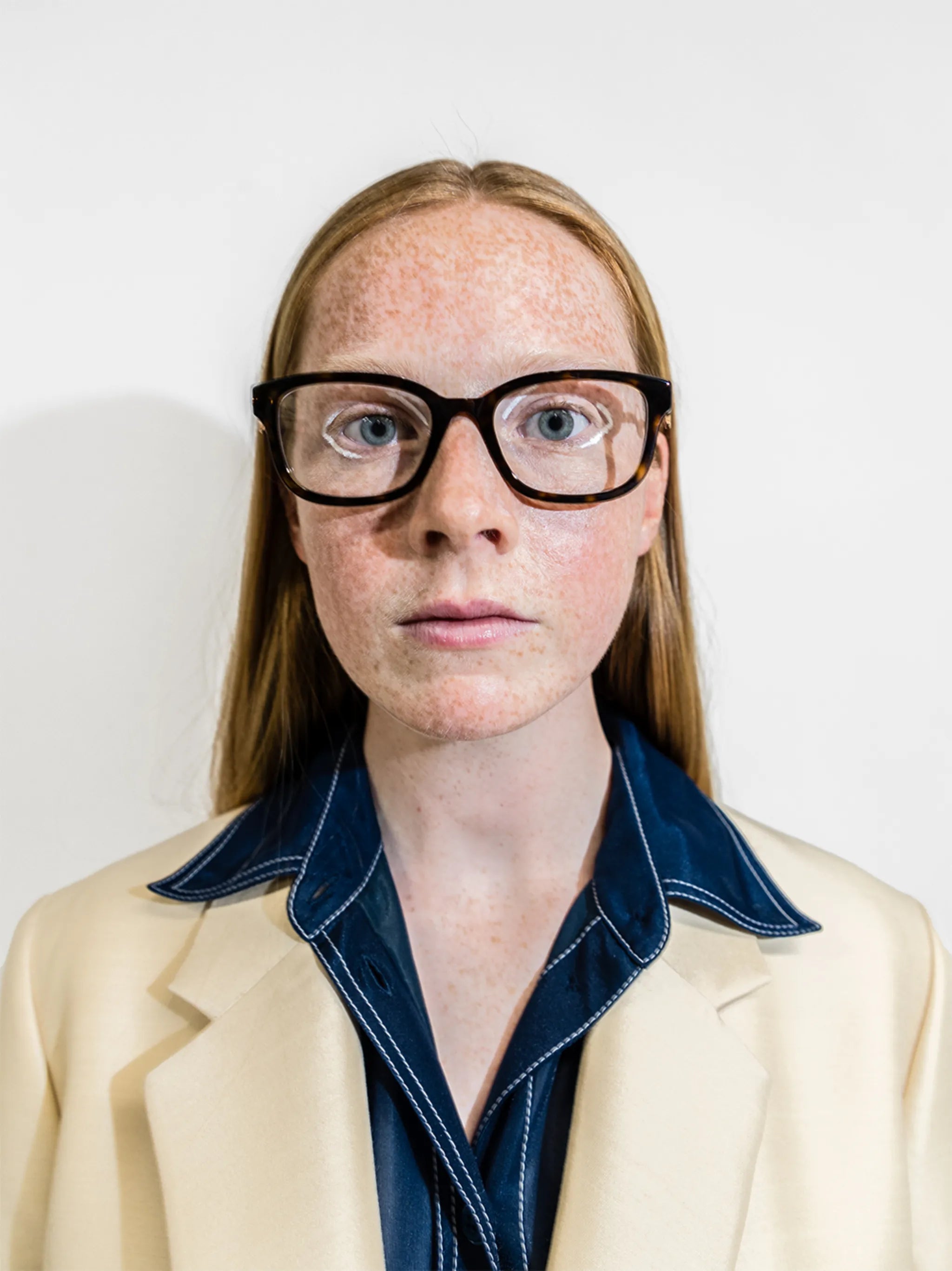 F is Fendi tortoiseshell-effect glasses
