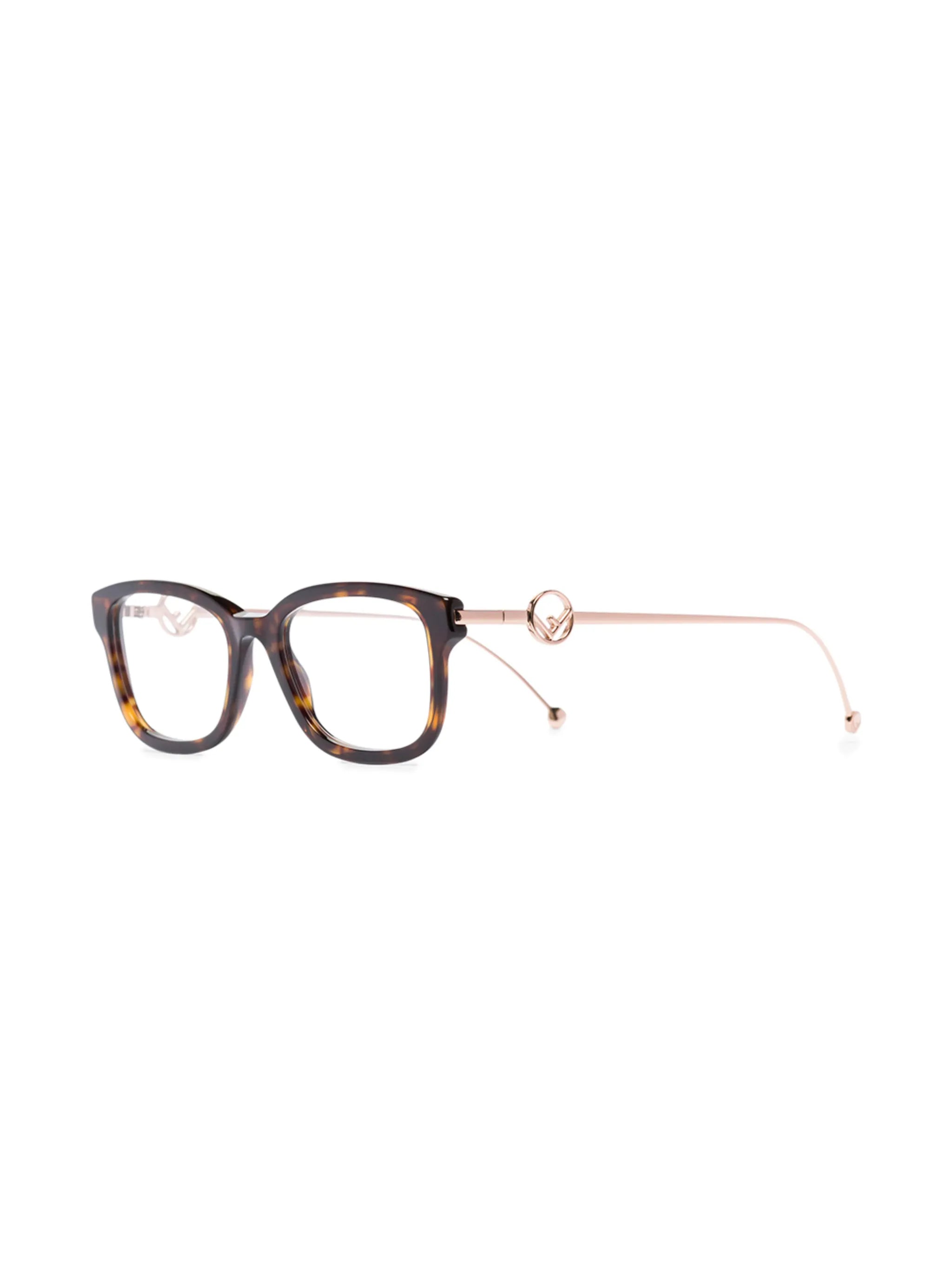 F is Fendi tortoiseshell-effect glasses