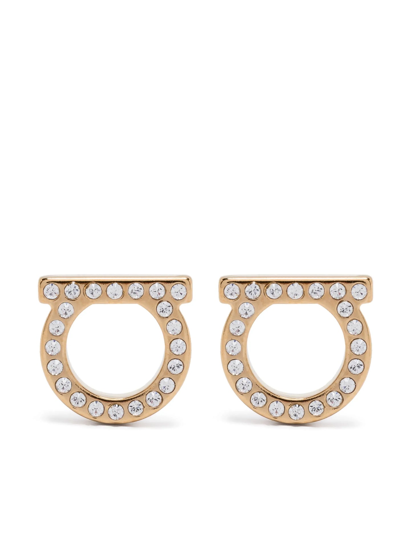 Gancini crystal-embellished earrings