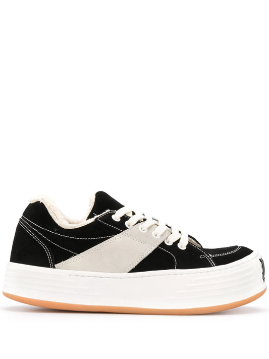 logo-print low-top sneakers