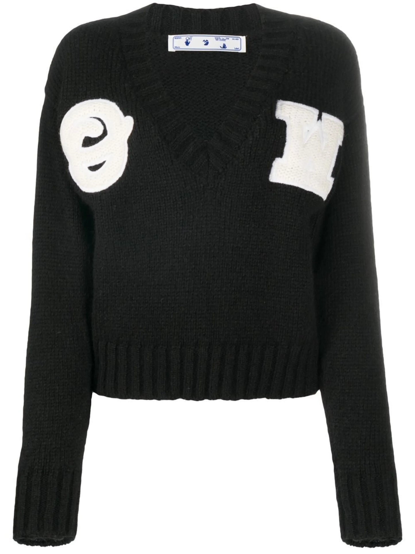 appliqued alpaca and wool-blend jumper