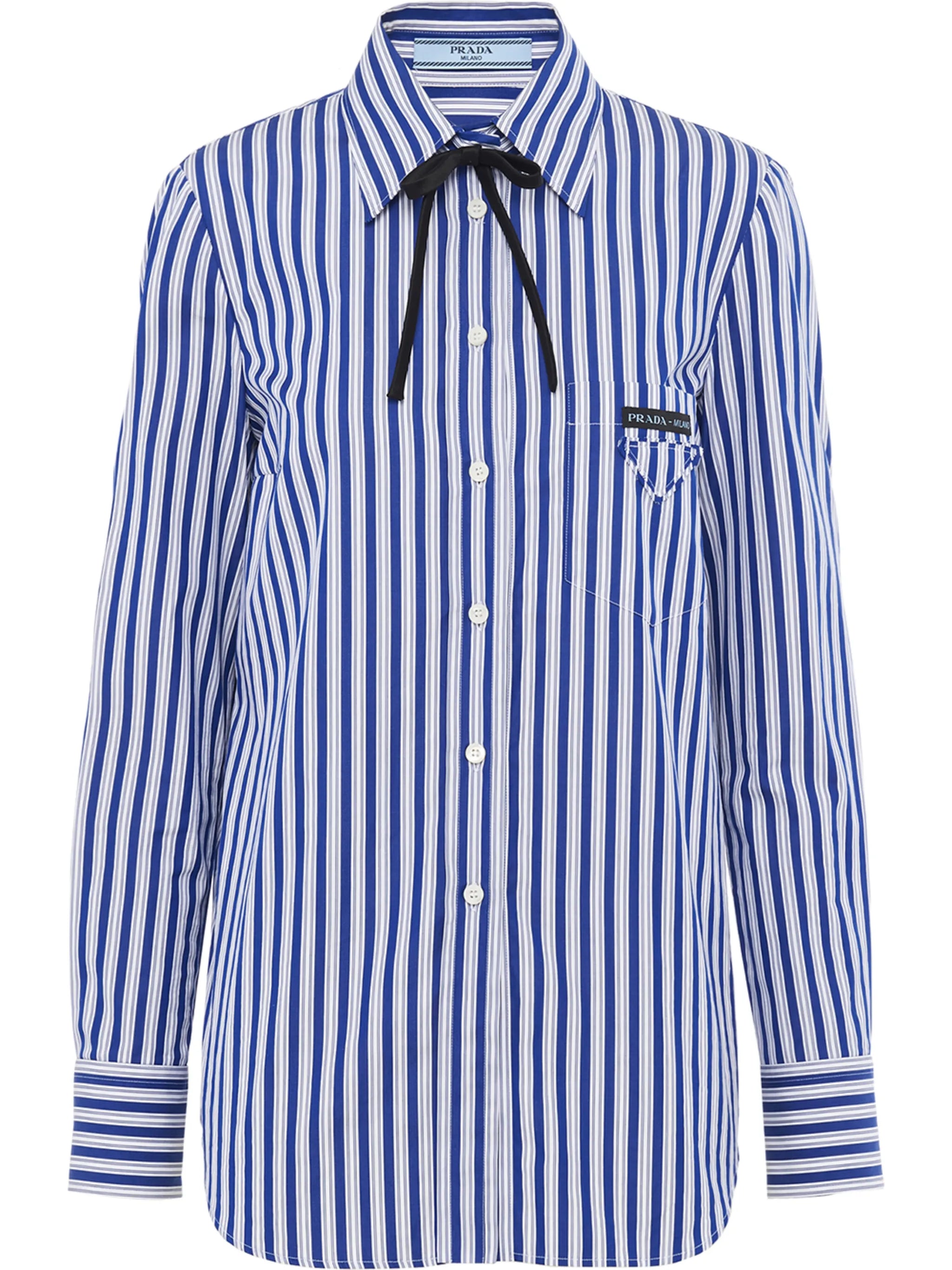 striped poplin shirt