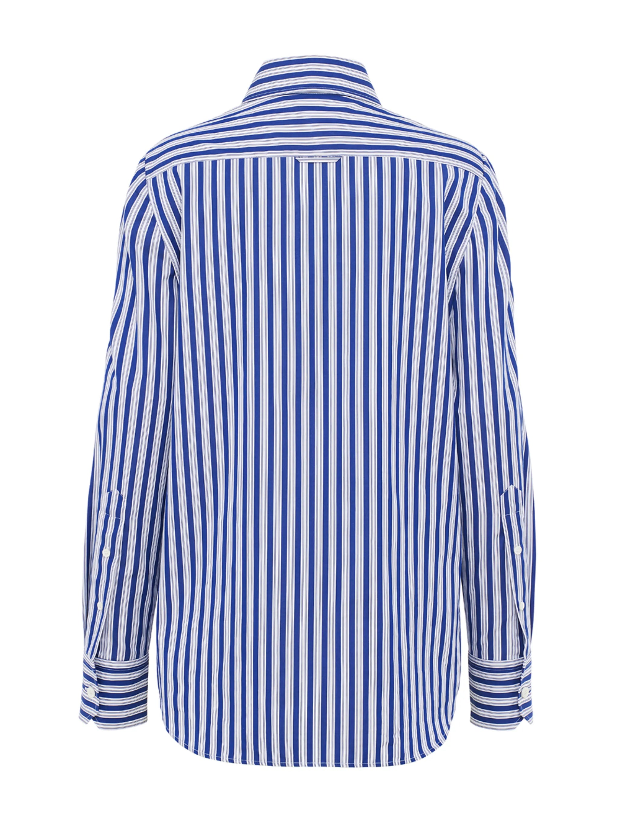 striped poplin shirt