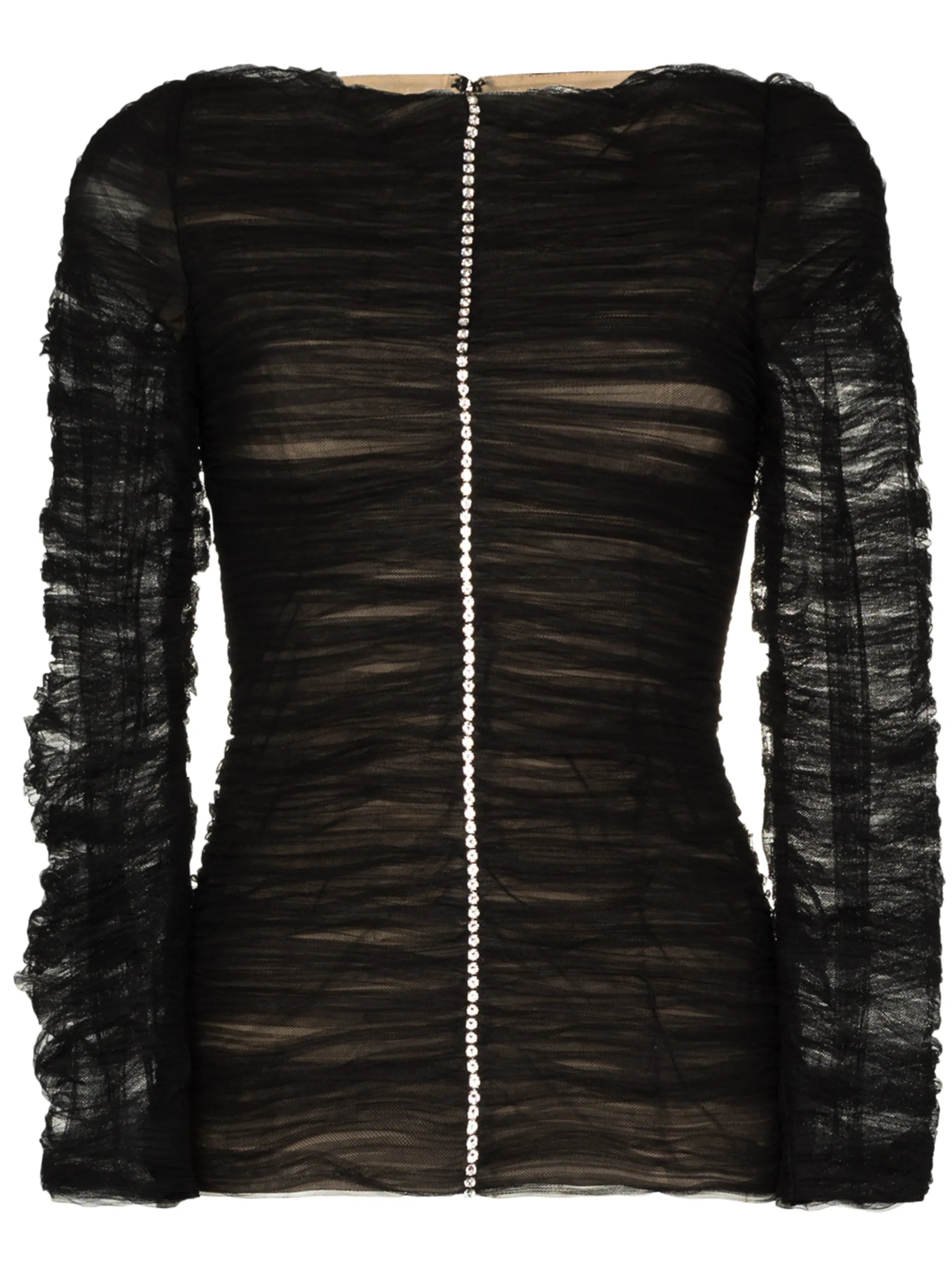 Vienna crystal-embellished top