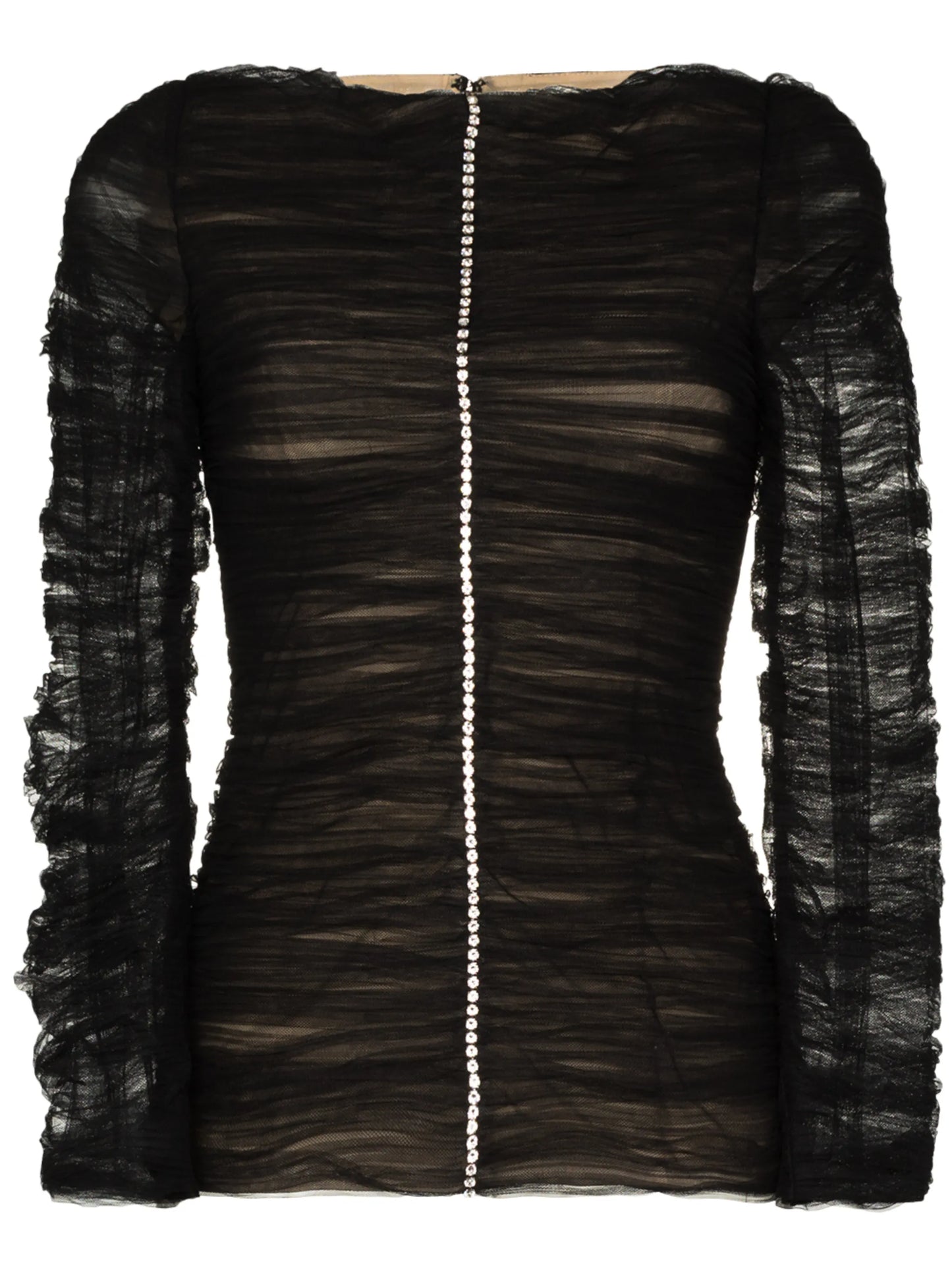 Vienna crystal-embellished top