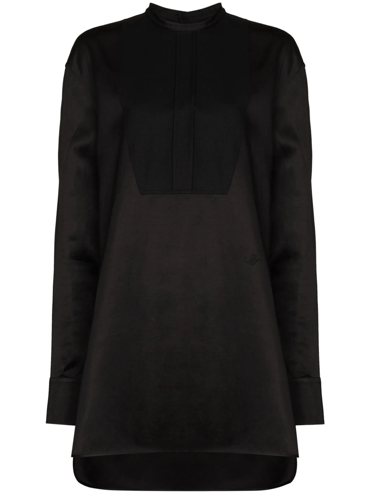 long-sleeve boxy blouse
