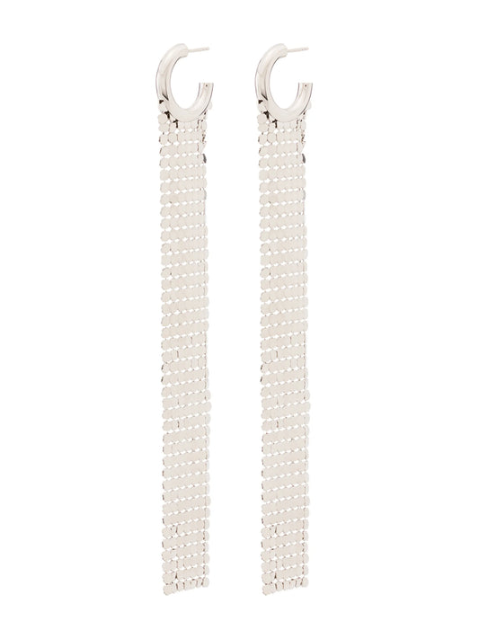 chainmail-drop hoop earrings