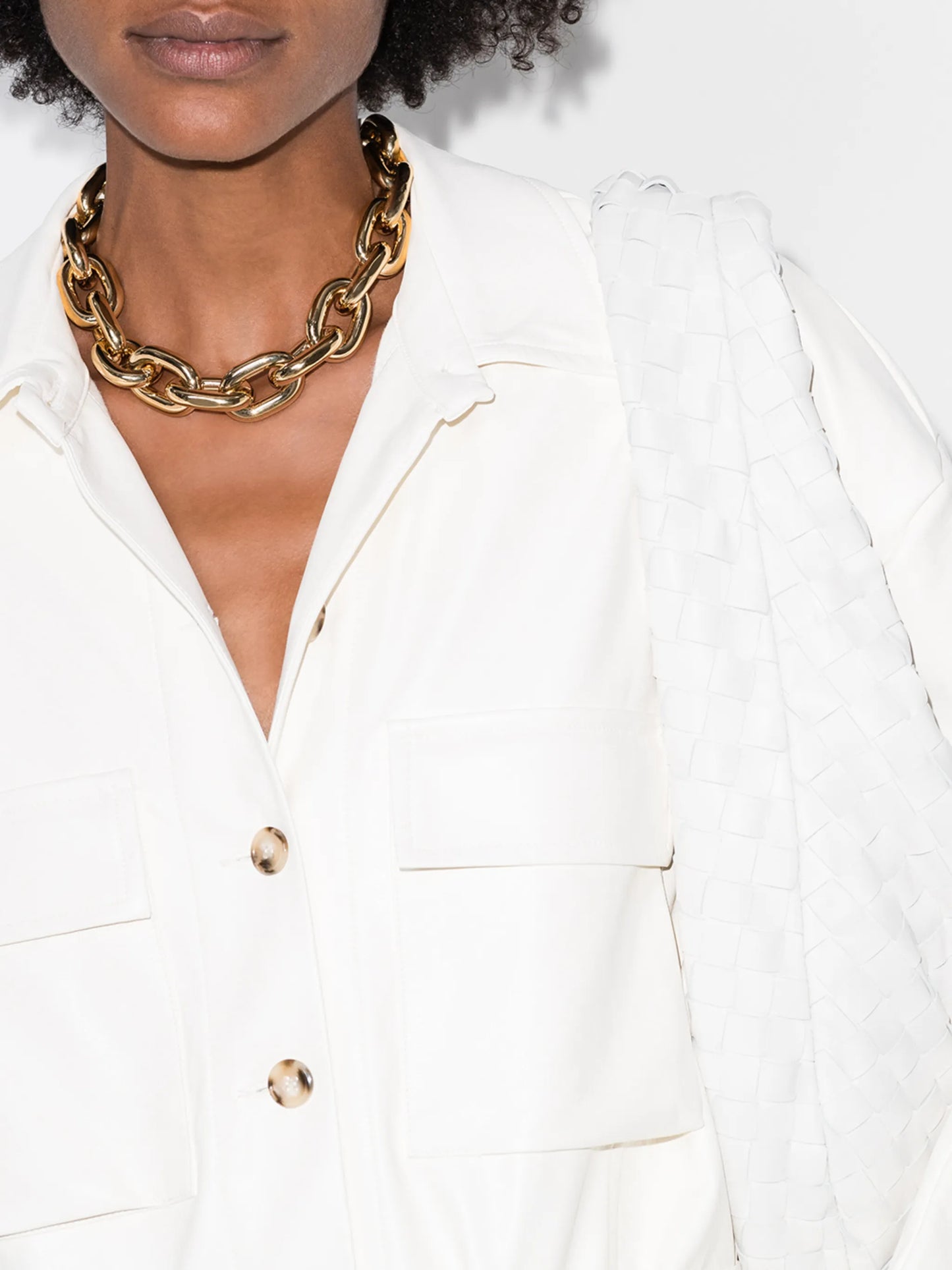 chunky chain-link necklace