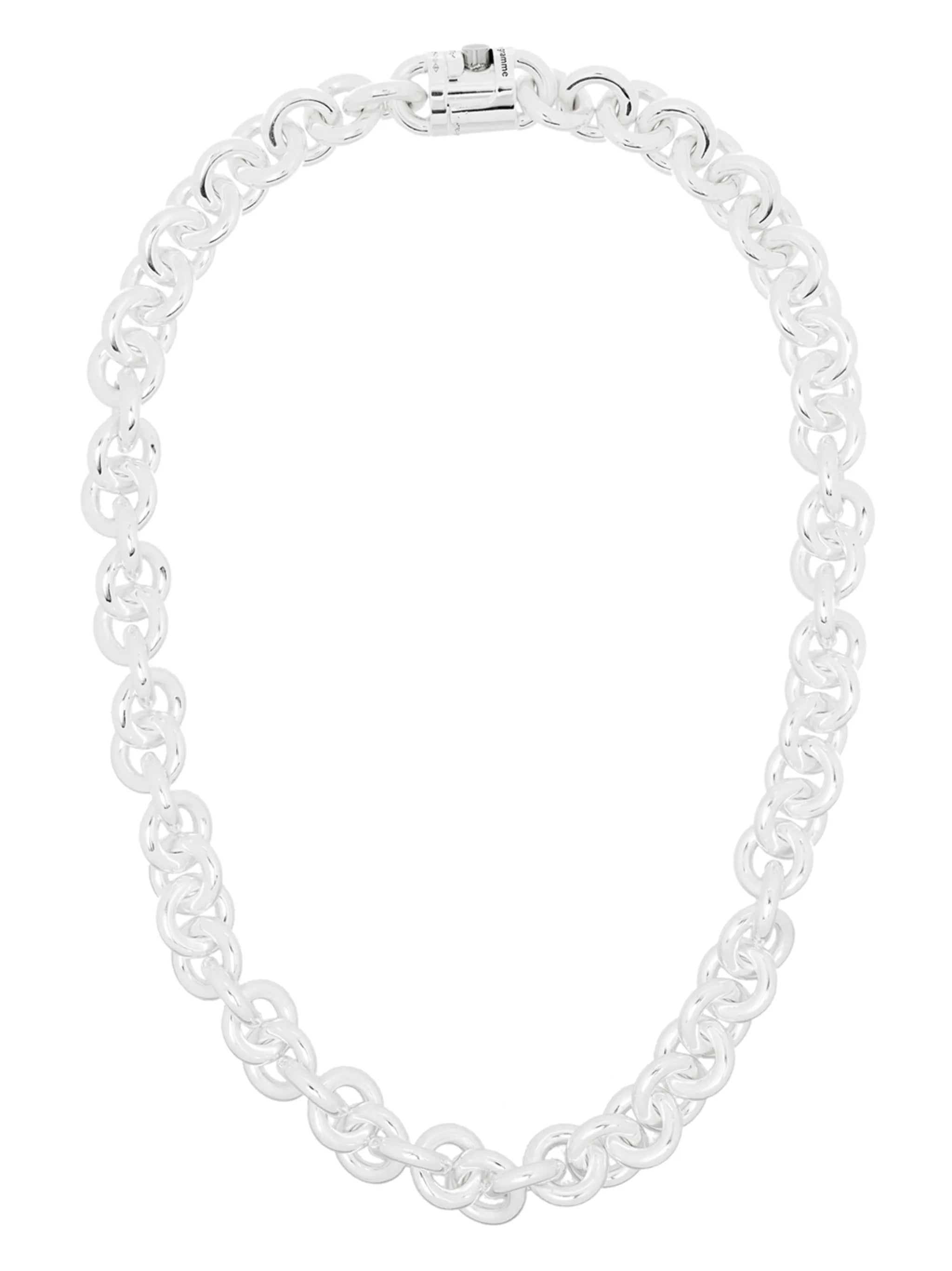 chain-link sterling silver necklace