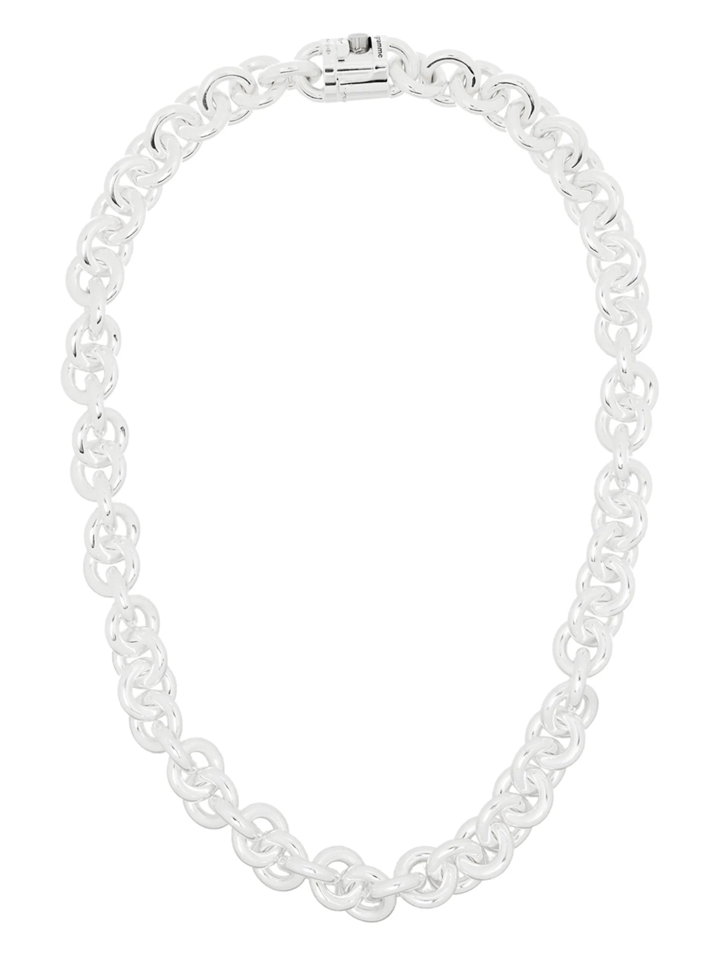 chain-link sterling silver necklace
