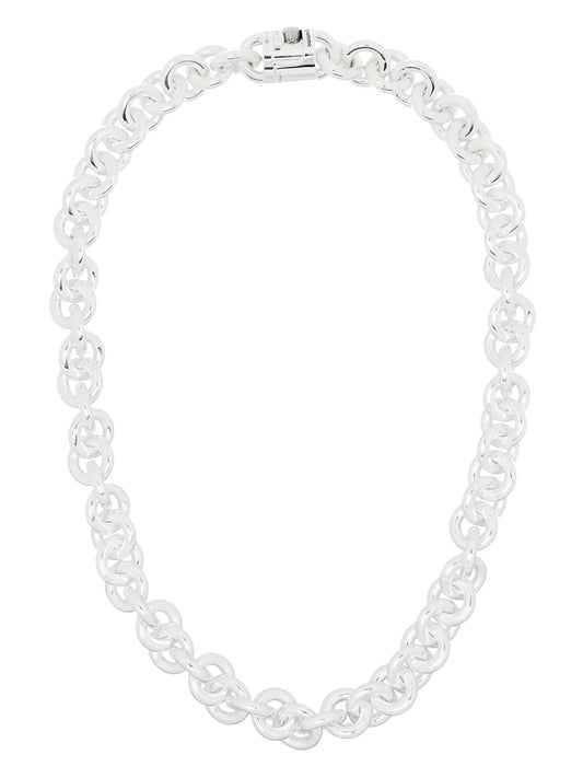 chain-link sterling silver necklace
