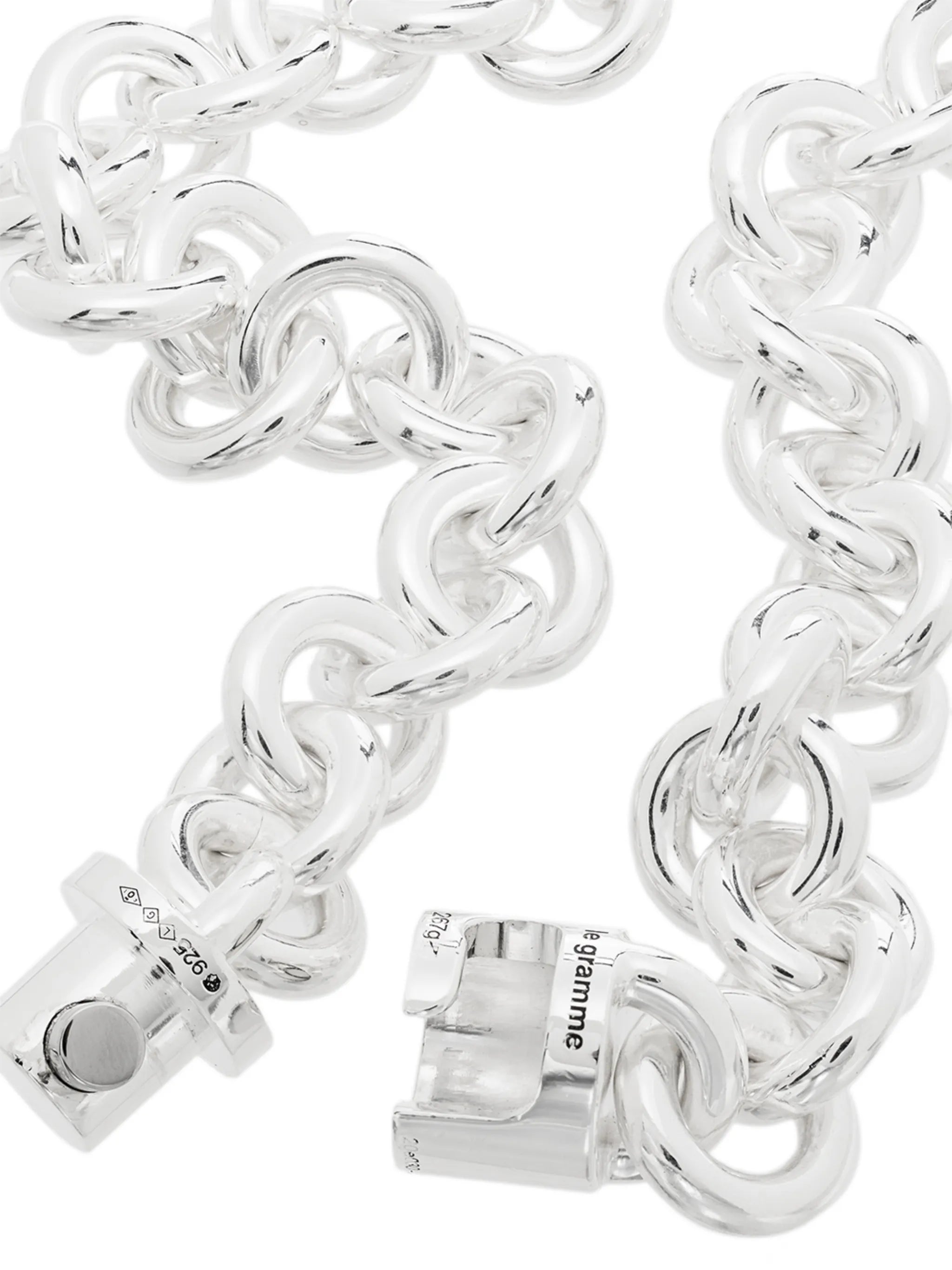 chain-link sterling silver necklace