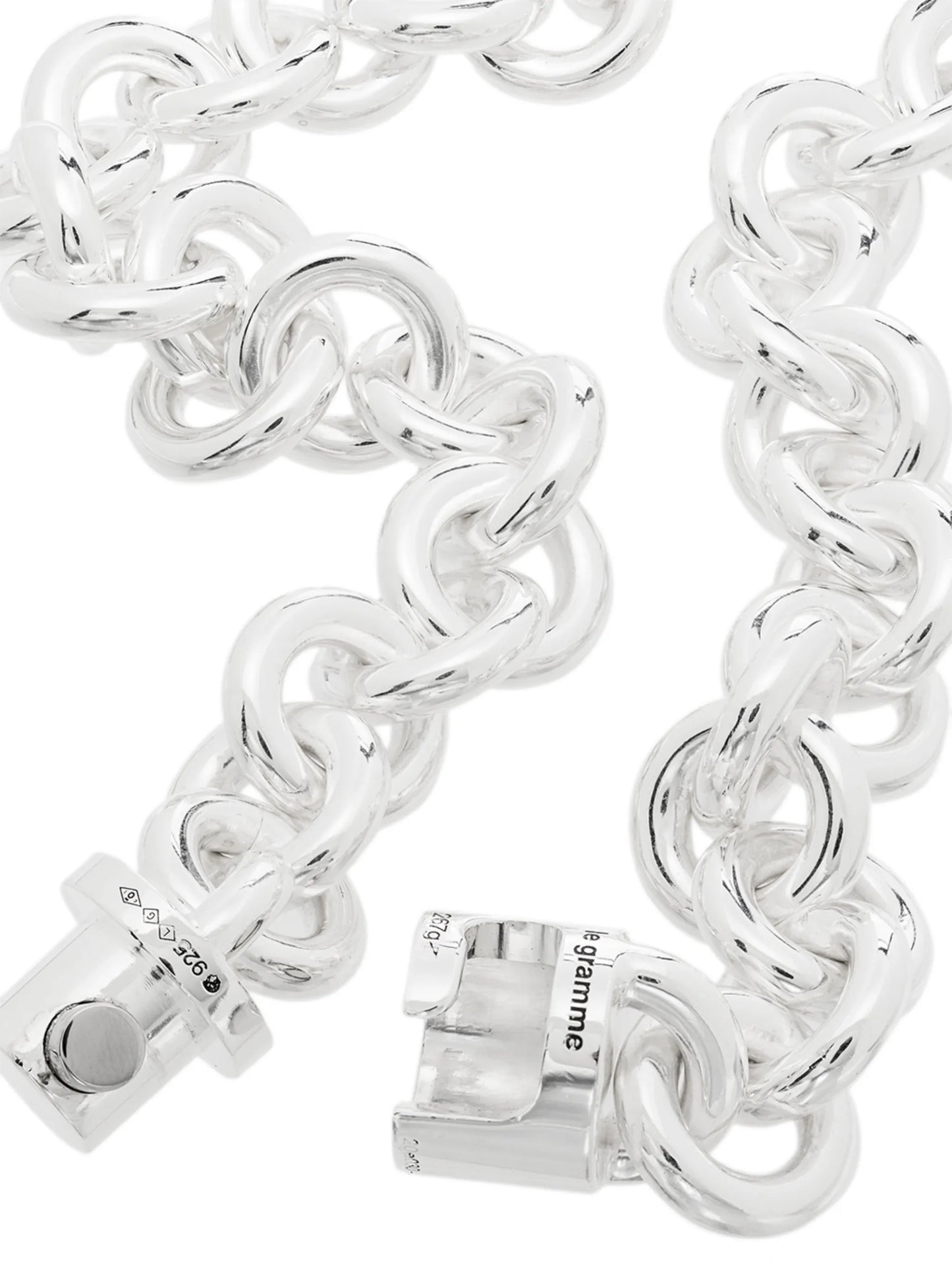 chain-link sterling silver necklace